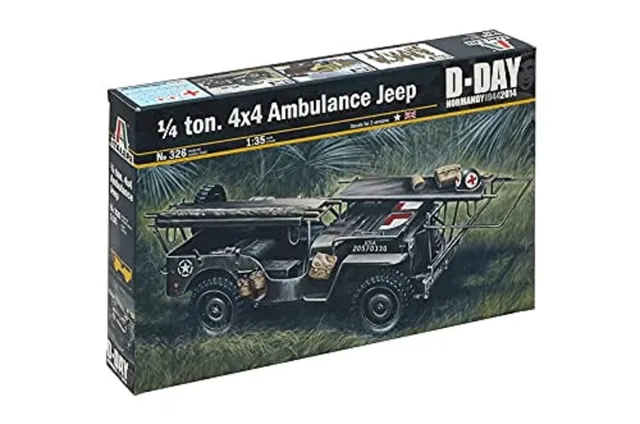 italeri-jeep-4x4-ambulance-i326-maquette-militaire-1-35 image 1