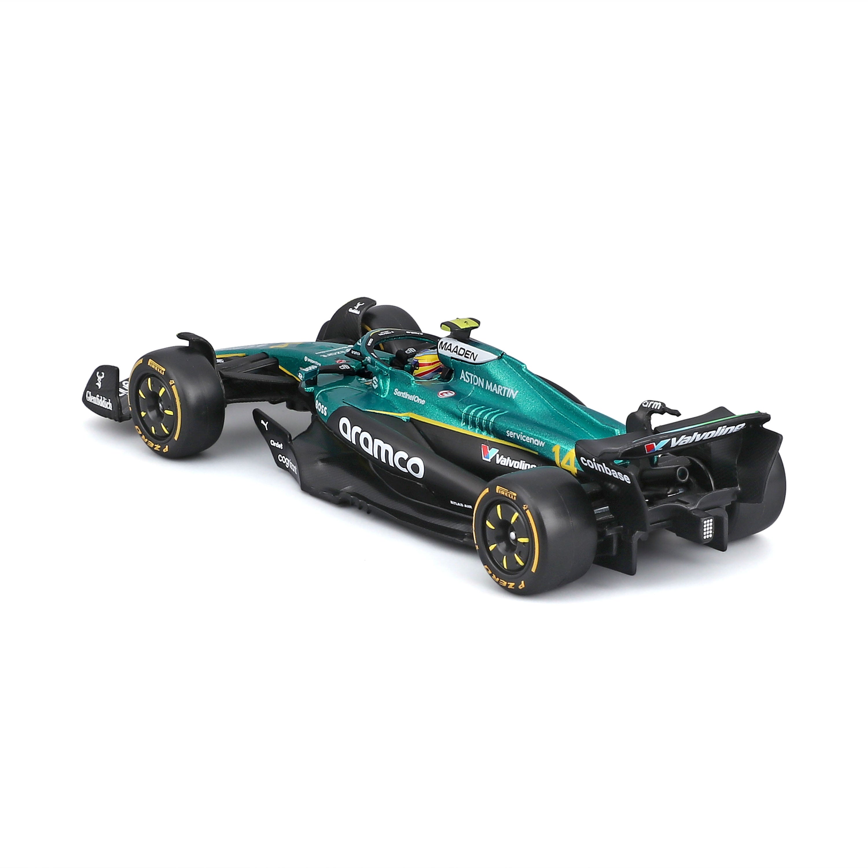 bburago-aston-martin-amr25-2025-14-alonso-1-43-casque-vitrine image 6