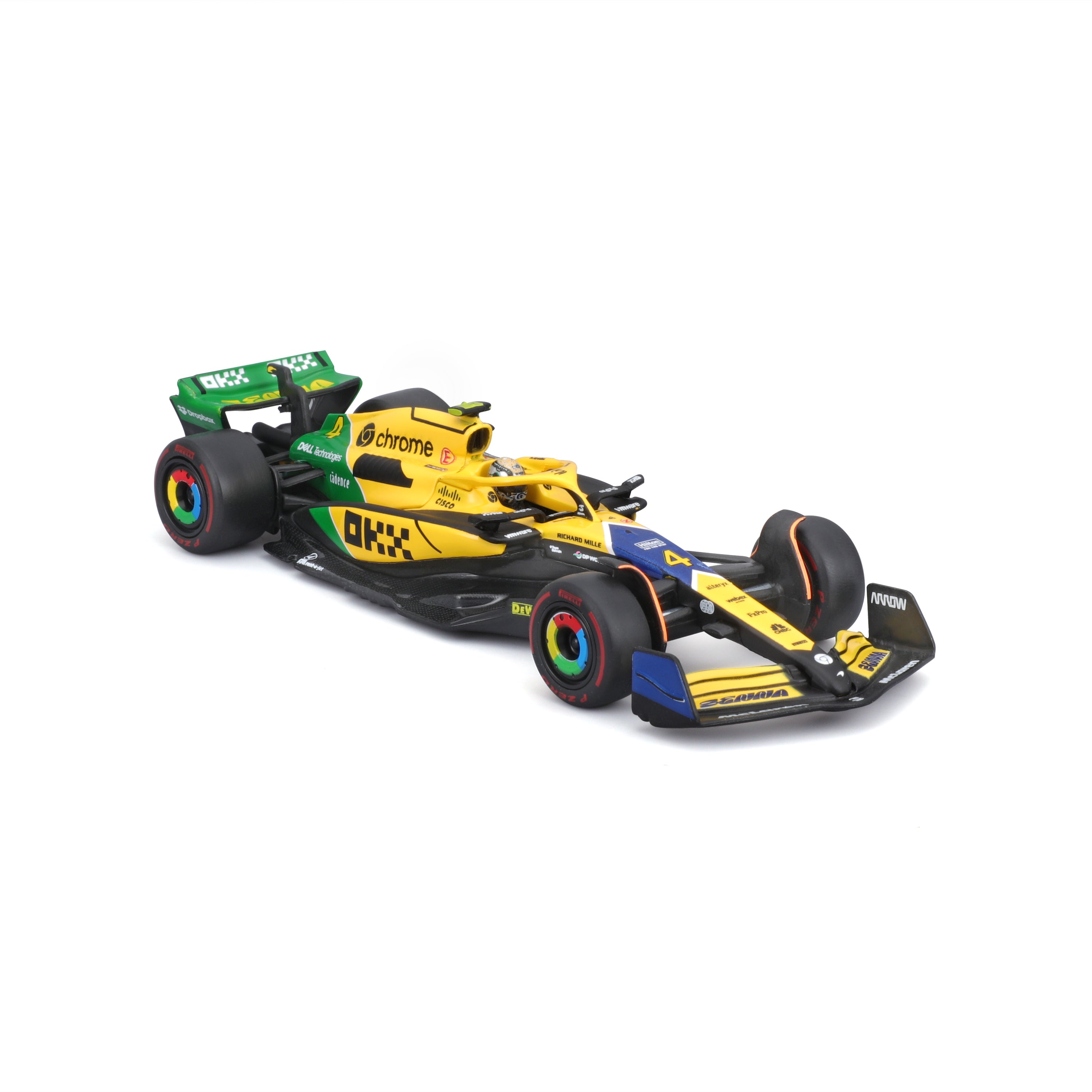 bburago-mclaren-mcl38-4-norris-monaco-2024-1-43-livr-e-senna-avec-pilote-et-vitr image 5