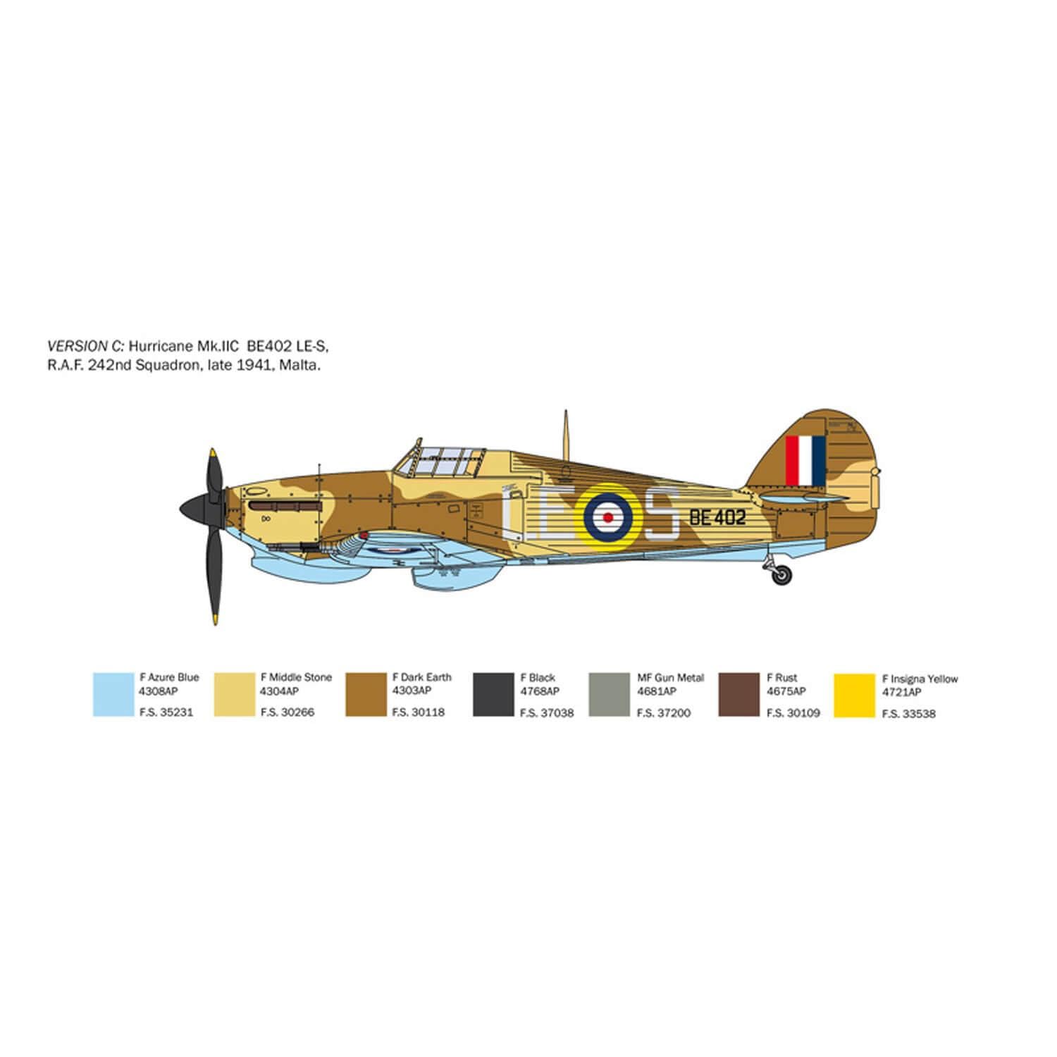 italeri-2828-hurricane-mk-ii-c-1-48-maquette-avion-plastique image 6