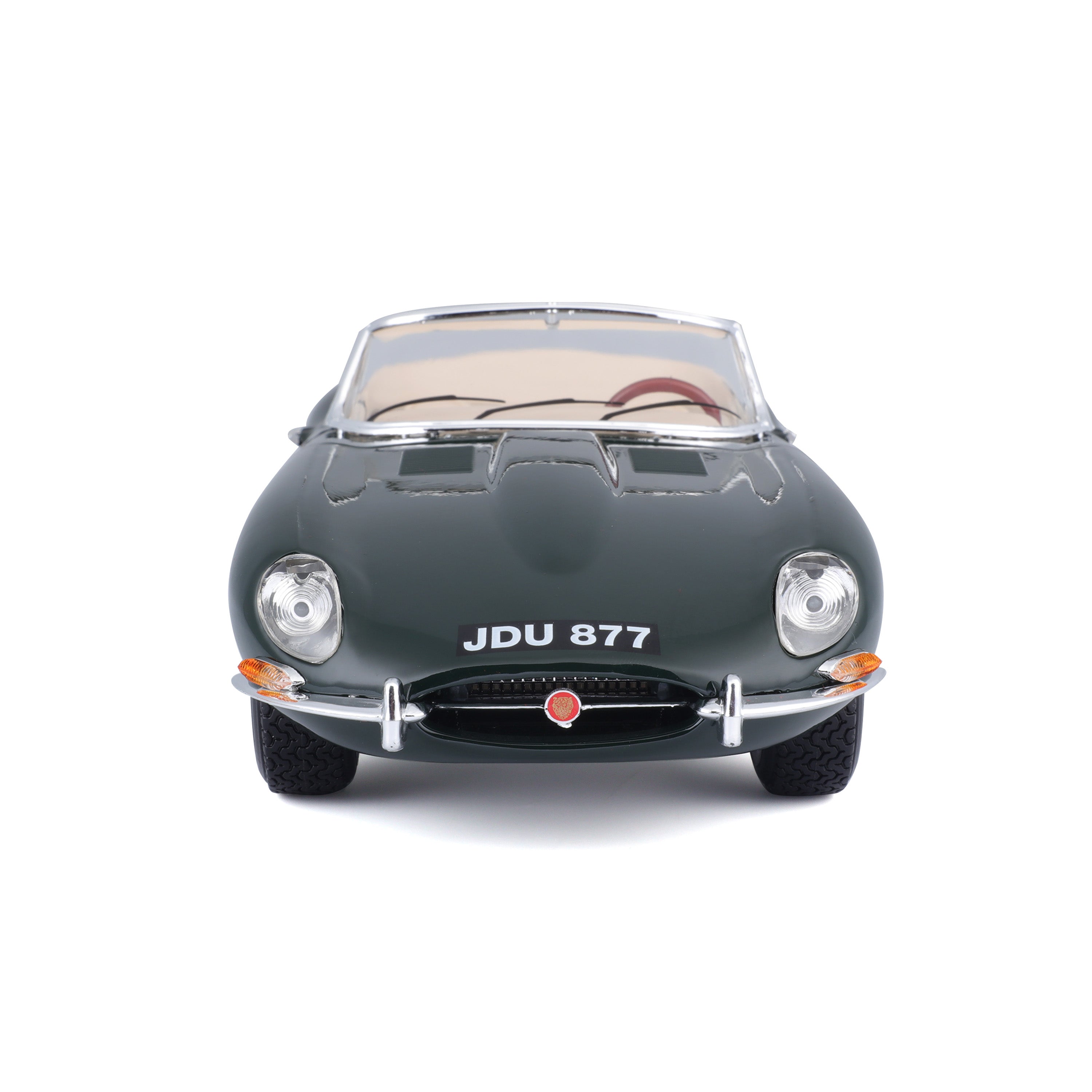 bburago-jaguar-e-type-cabriolet-1-18-verte-voiture-miniature-diecast-classique image 3