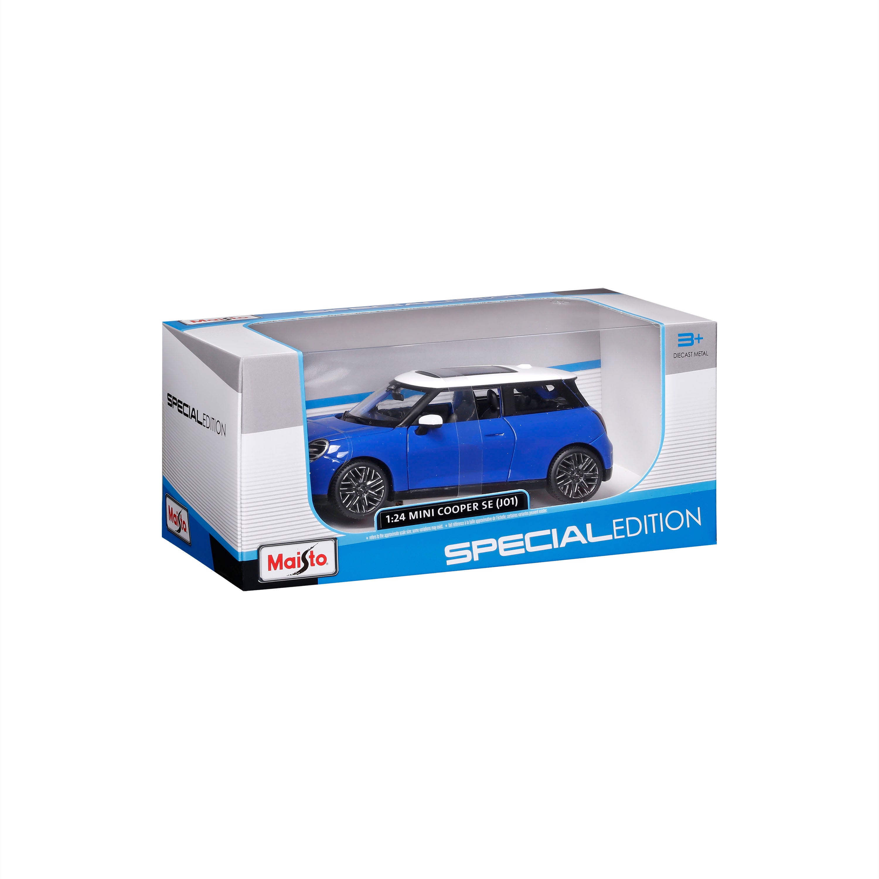 maisto-mini-cooper-se-j01-1-24-street-fire-bleue image 2
