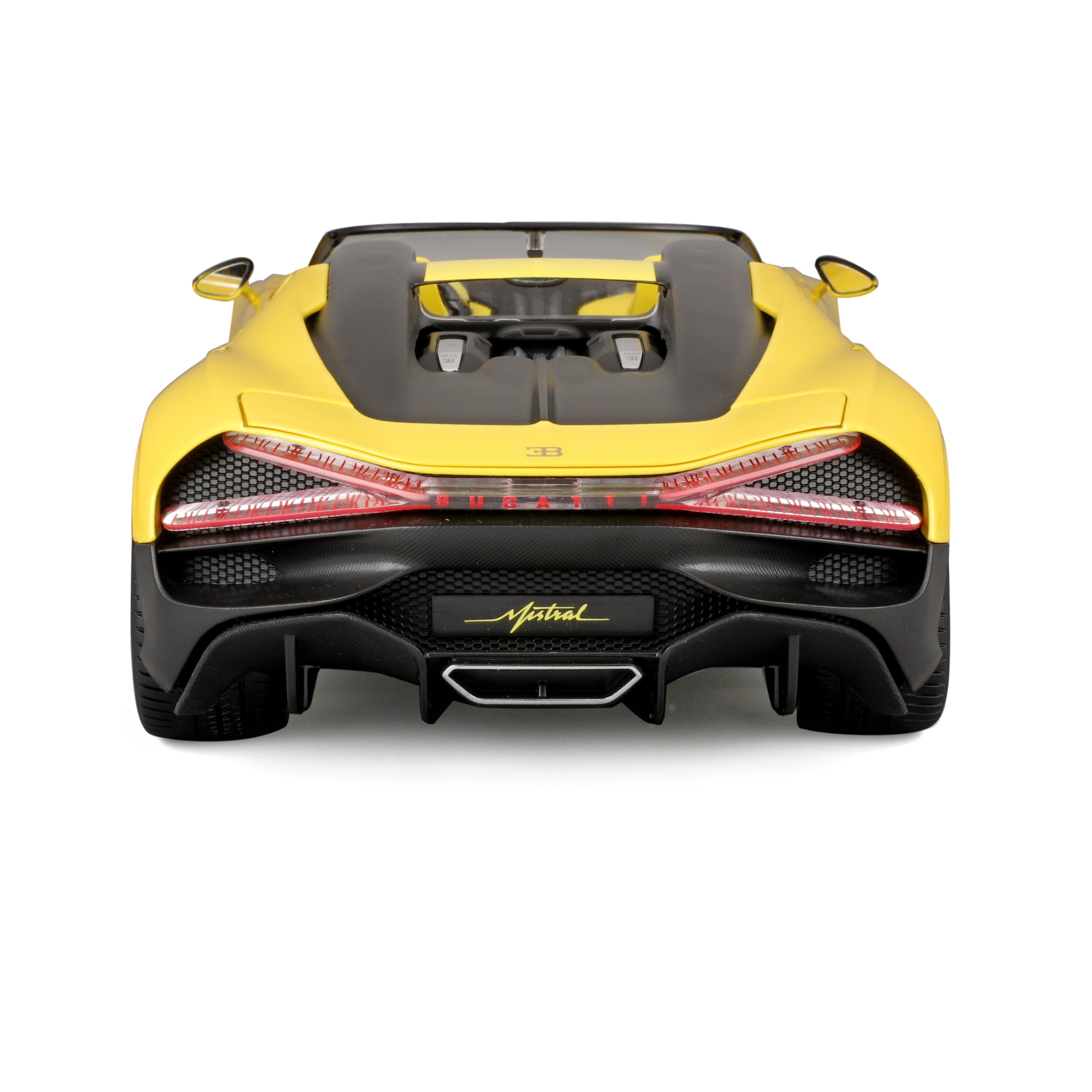bburago-bugatti-w16-mistral-roadster-jaune-voiture-1-18-die-cast image 4