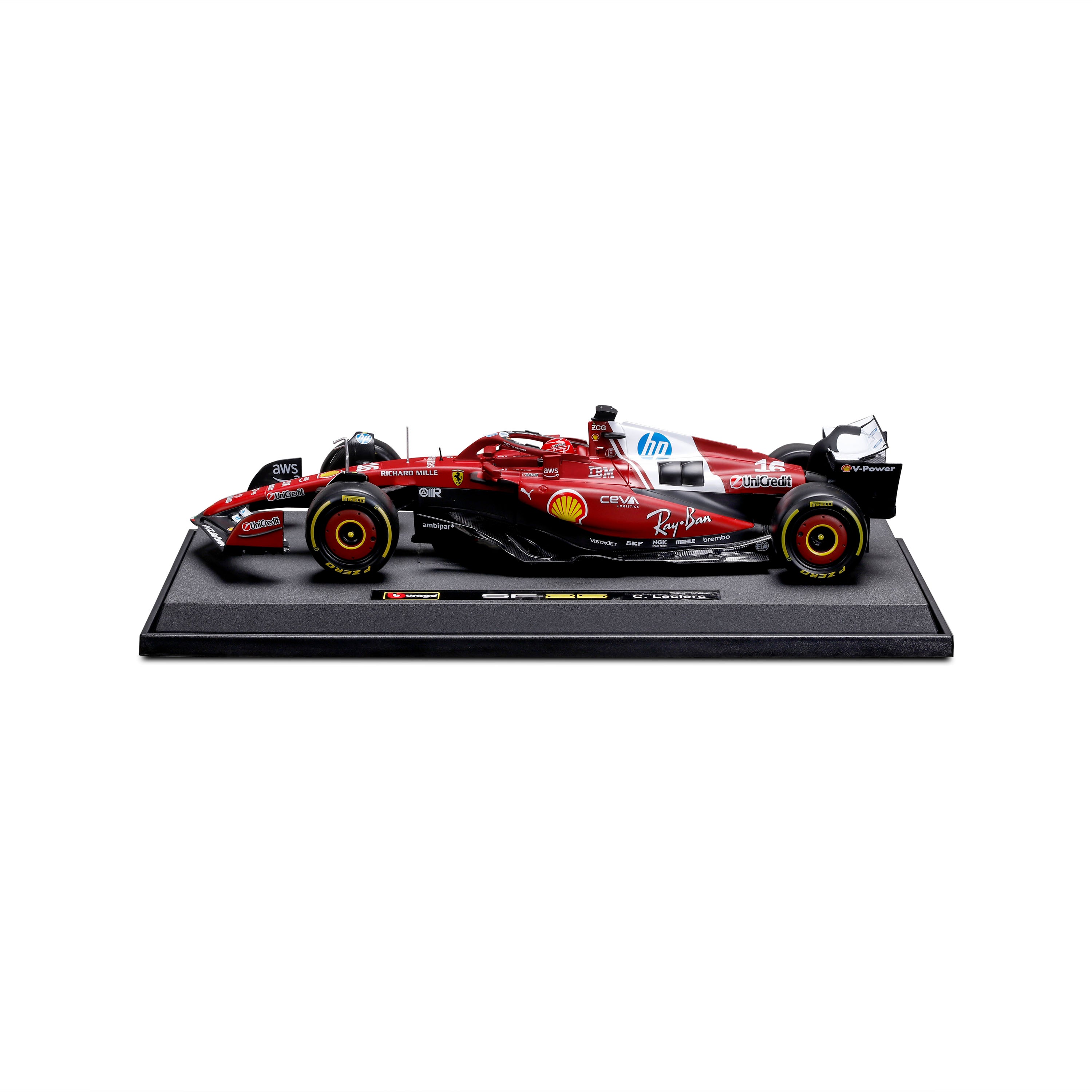 bburago-f1-ferrari-sf-25-2025-16-charles-leclerc-modellino-diecast-1-18 image 3