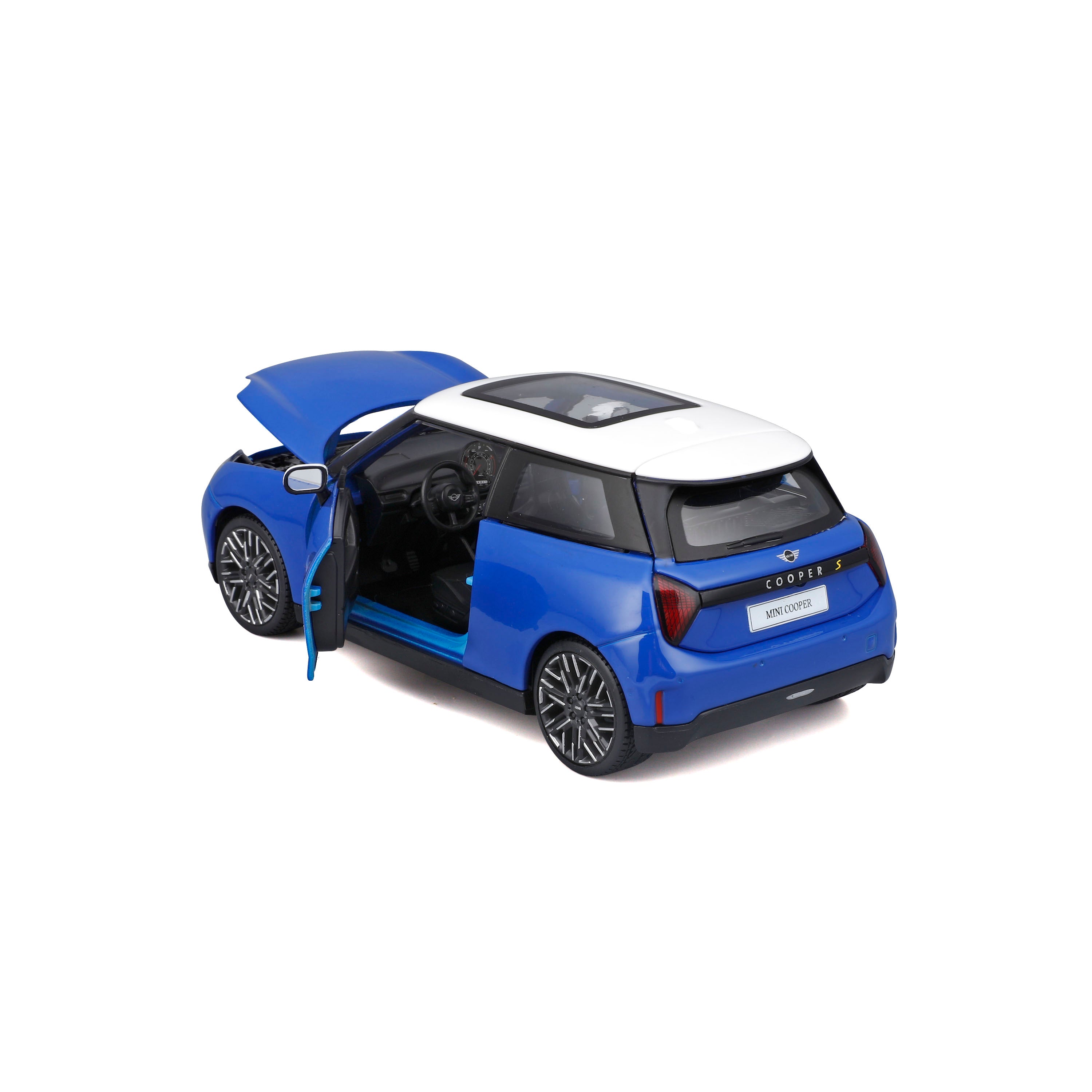 maisto-mini-cooper-se-j01-1-24-street-fire-bleue image 4