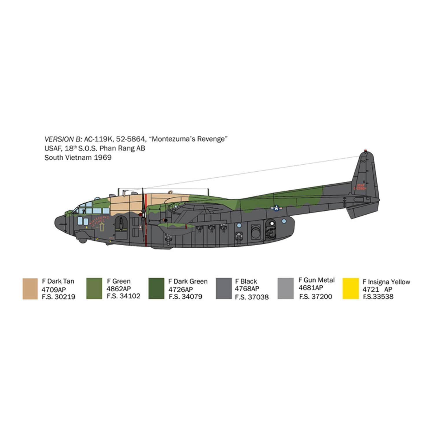 italeri-1468-ac-119k-stinger-maquette-avion-1-72-monter image 3