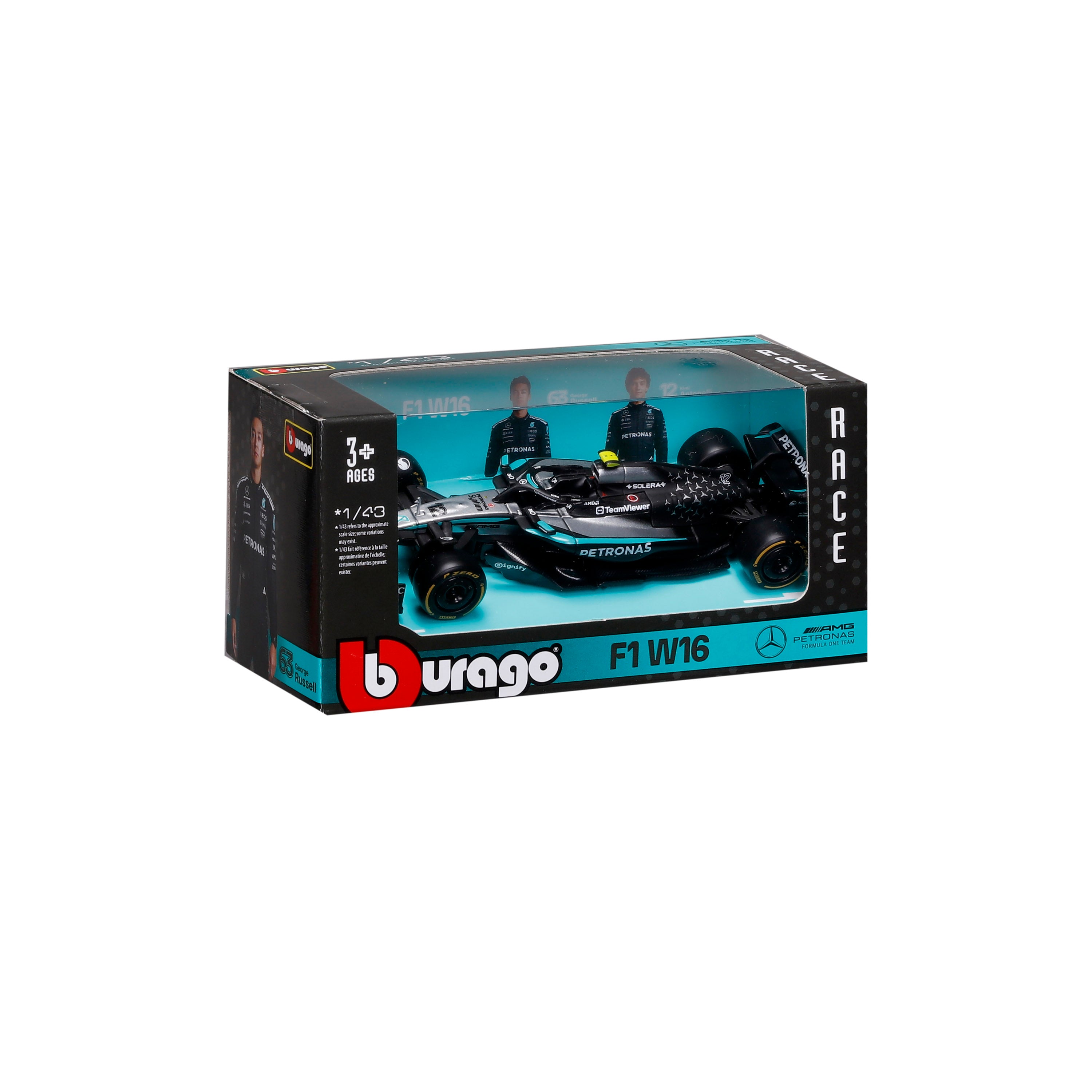 bburago-f1-mercedes-amg-w16-2025-12-kimi-antonelli-1-43 image 2