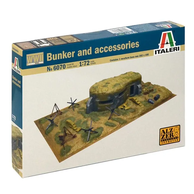 italeri-bunker-et-accessoires-i6070-1-72-maquette-diorama image 1