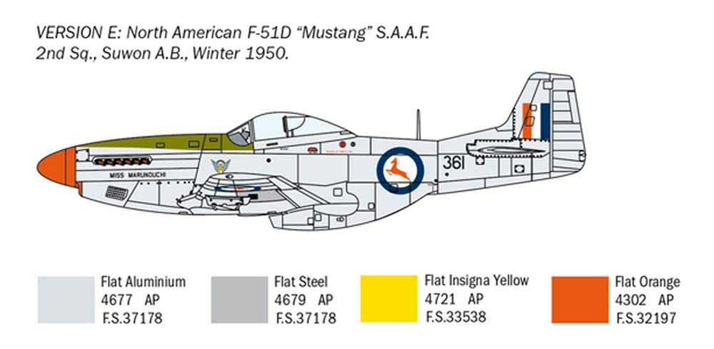 italeri-1452s-f-51d-korean-war-1-72-kit-maquette-avion image 8