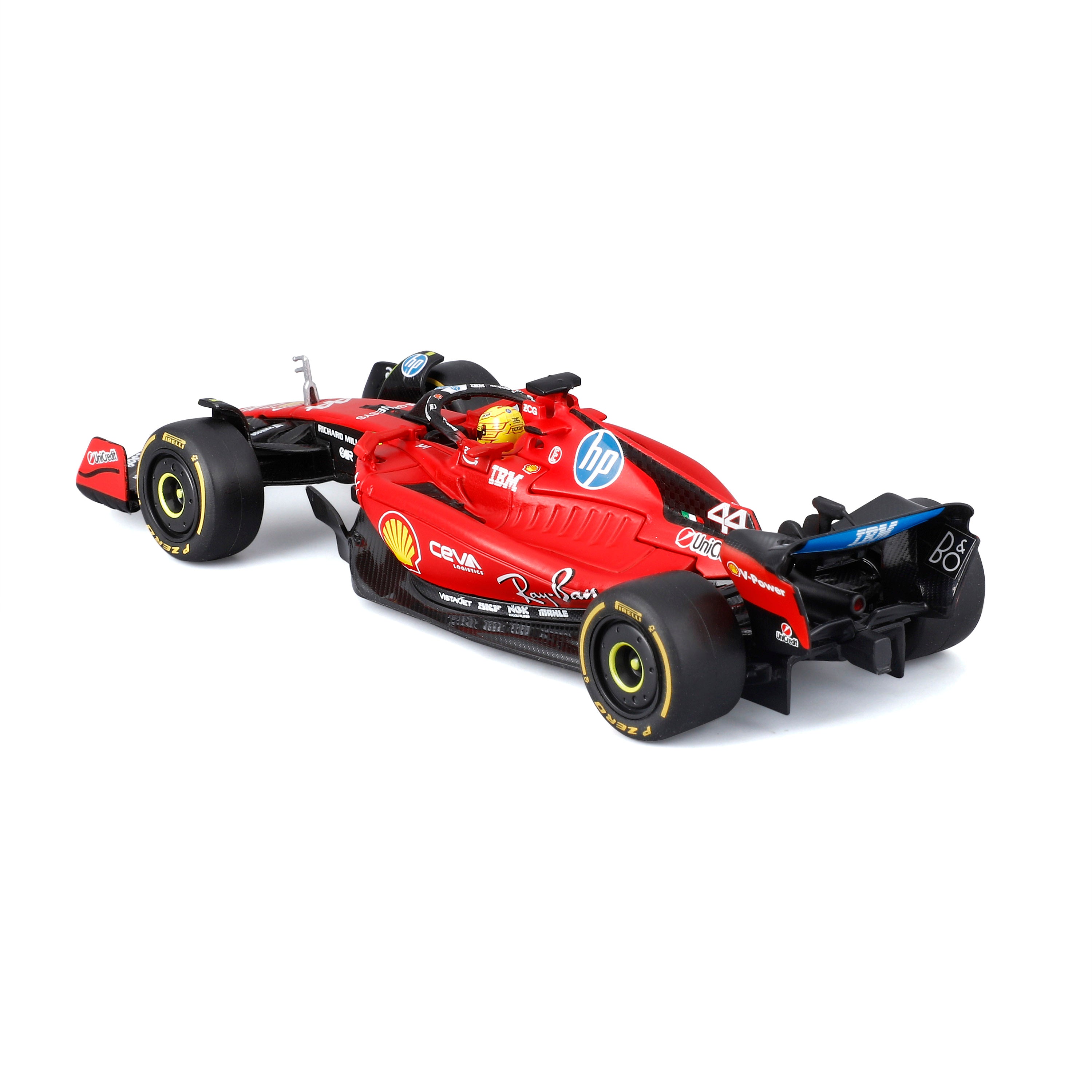 bburago-ferrari-sf-23-test-fiorano-hamilton-1-43-vitrine image 6