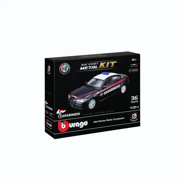 bburago-alfa-romeo-giulia-carabinieri-1-24-kit-de-montage-36-pi-ces image 1