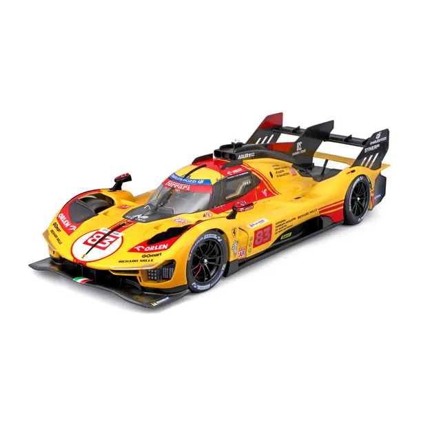 bburago-ferrari-499p-83-le-mans-2024-jaune-1-18-ouvrants image 1