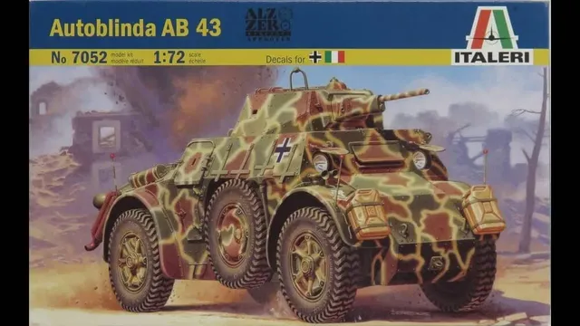 italeri-7052-autoblinda-ab43-1-72-maquette-char image 1