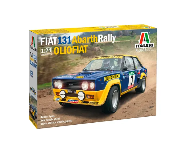 italeri-3667-fiat-131-abarth-rally-olio-fiat-1-24-kit-maquette-plastique image 1