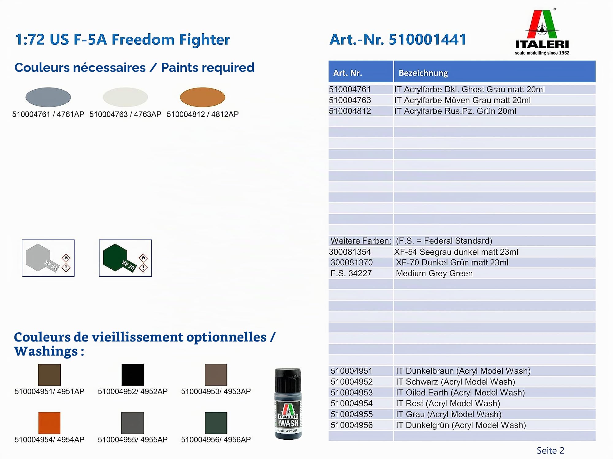 italeri-1441-f-5a-freedom-fighter-1-72-maquette-avion image 6