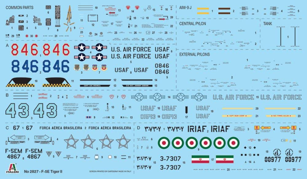 italeri-2827s-northrop-f-5e-tiger-ii-kit-maquette-avion-1-48 image 3