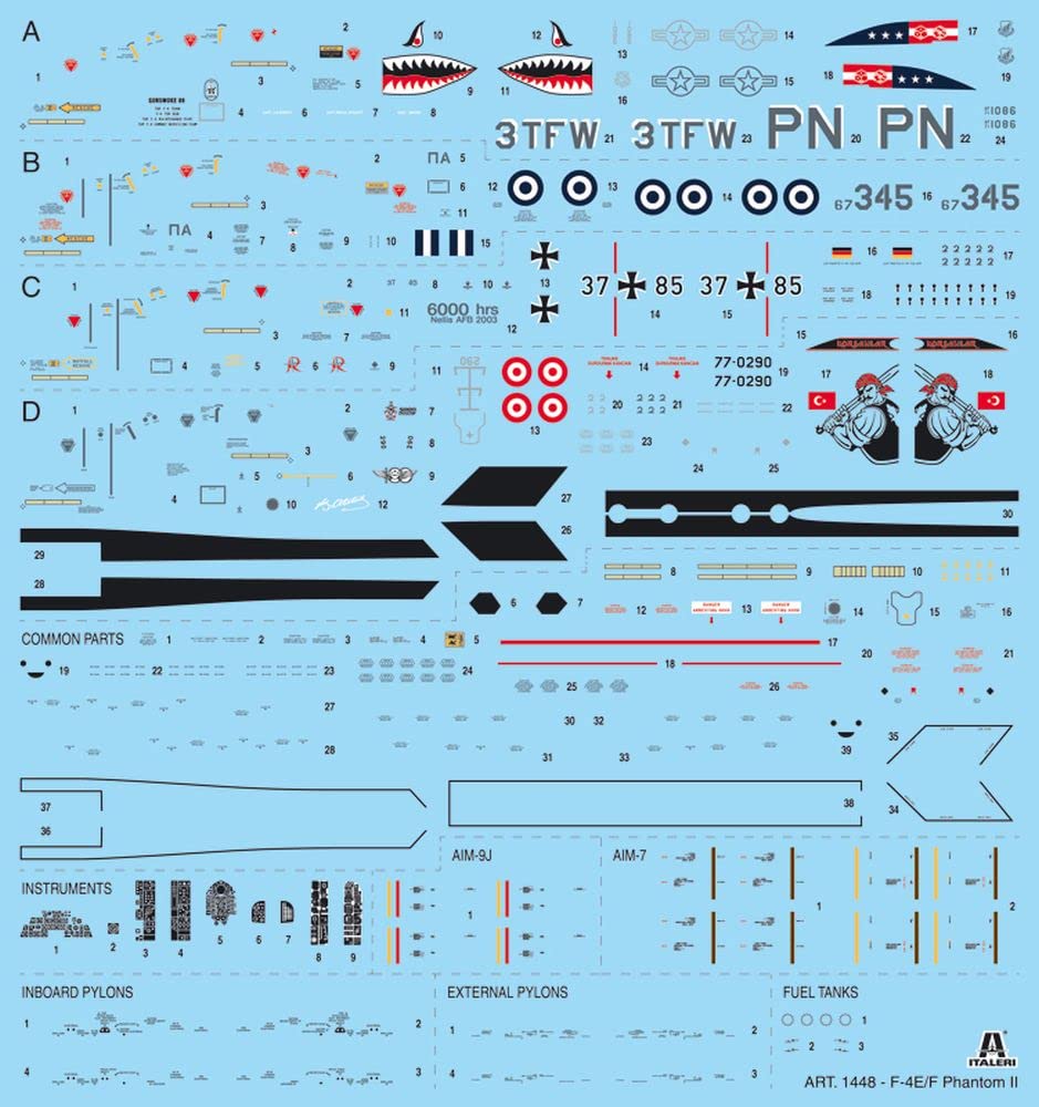 italeri-1448s-f-4e-f-phantom-ii-1-72-kit-maquette-avion-plastique-monter image 3