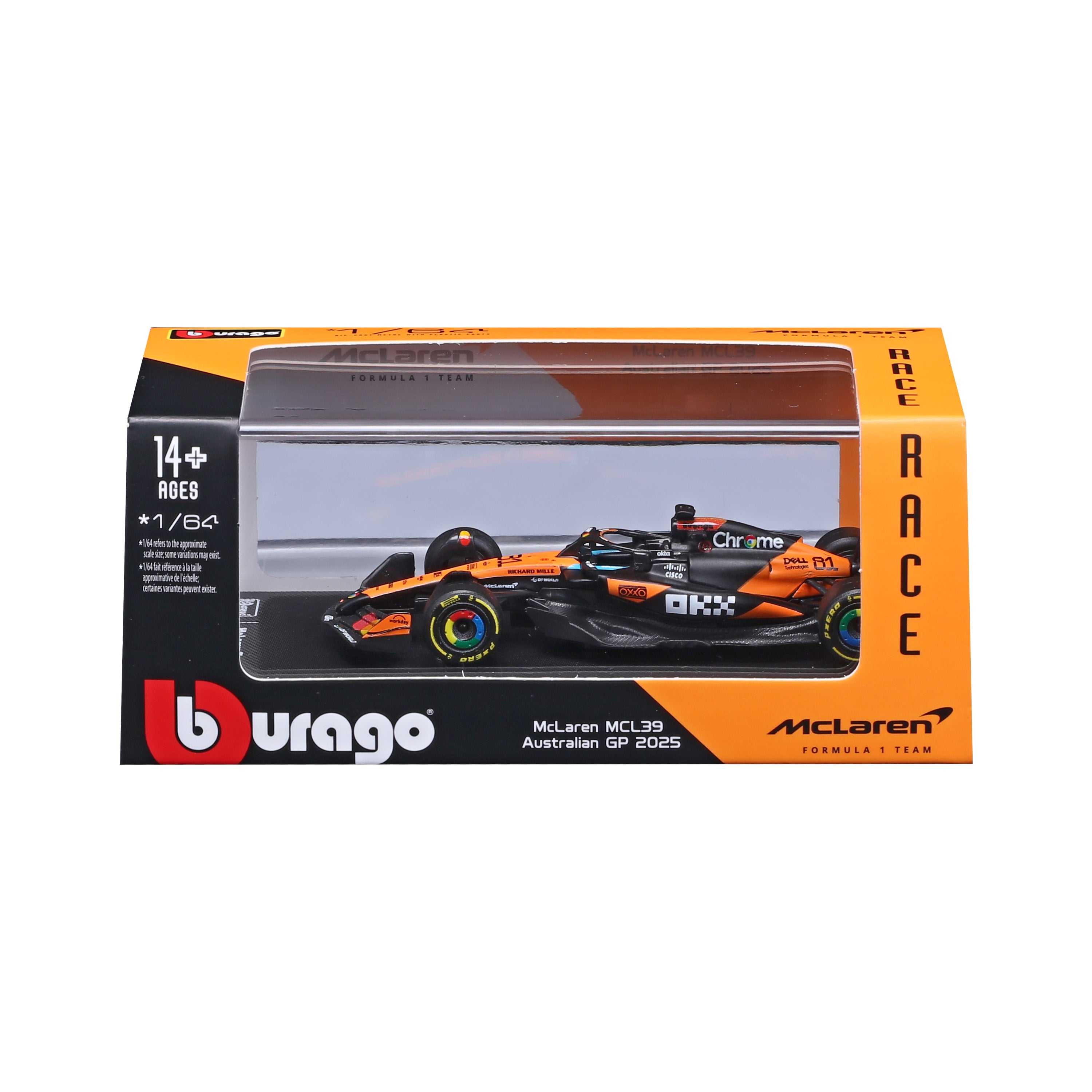 bburago-mclaren-f1-mcl39-81-piastri-2025-1-64-avec-vitrine image 7