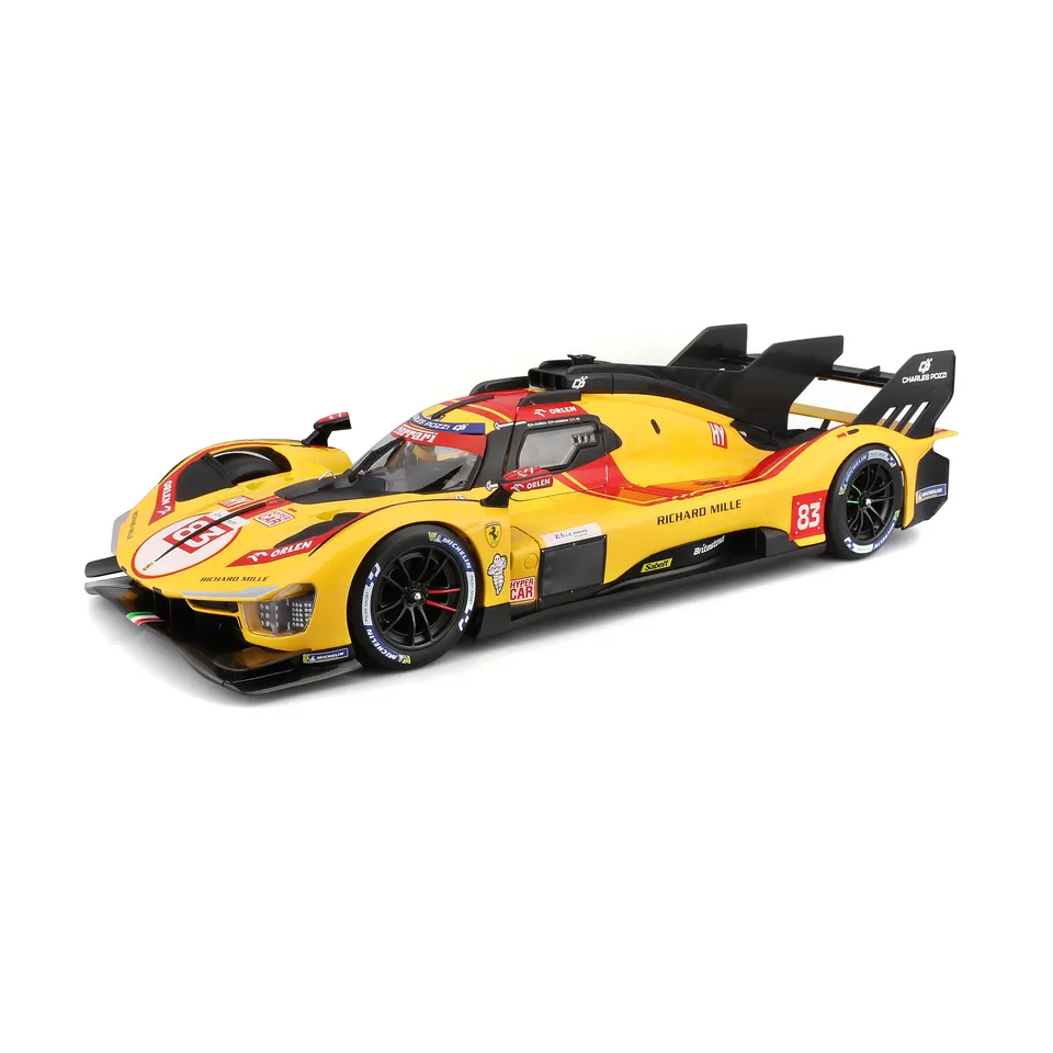 bburago-ferrari-499p-24h-lmh-hypercar-2025-n-83-miniature-1-18 image 1