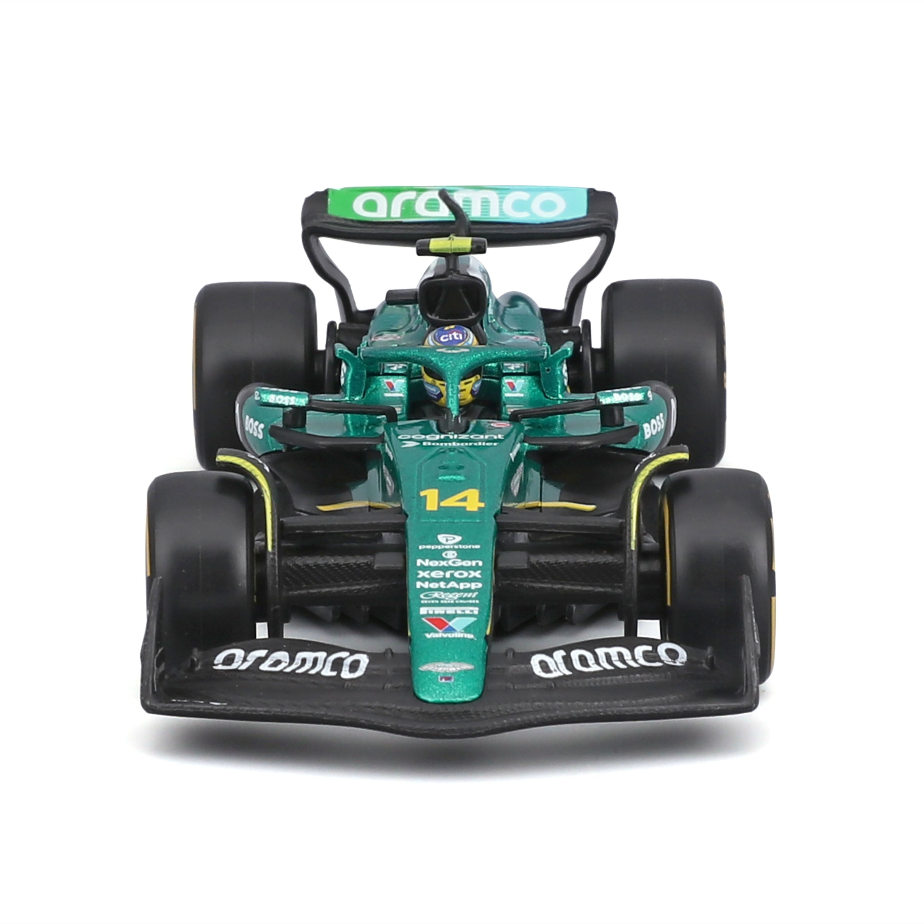 bburago-aston-martin-amr25-2025-14-alonso-1-43-casque-vitrine image 4