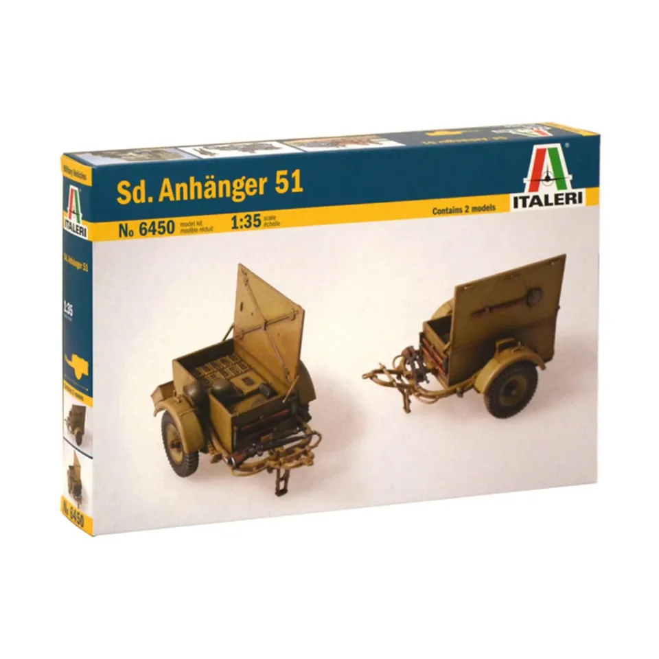 italeri-snd-anhanger-51-maquette-remorque-militaire-1-35 image 1
