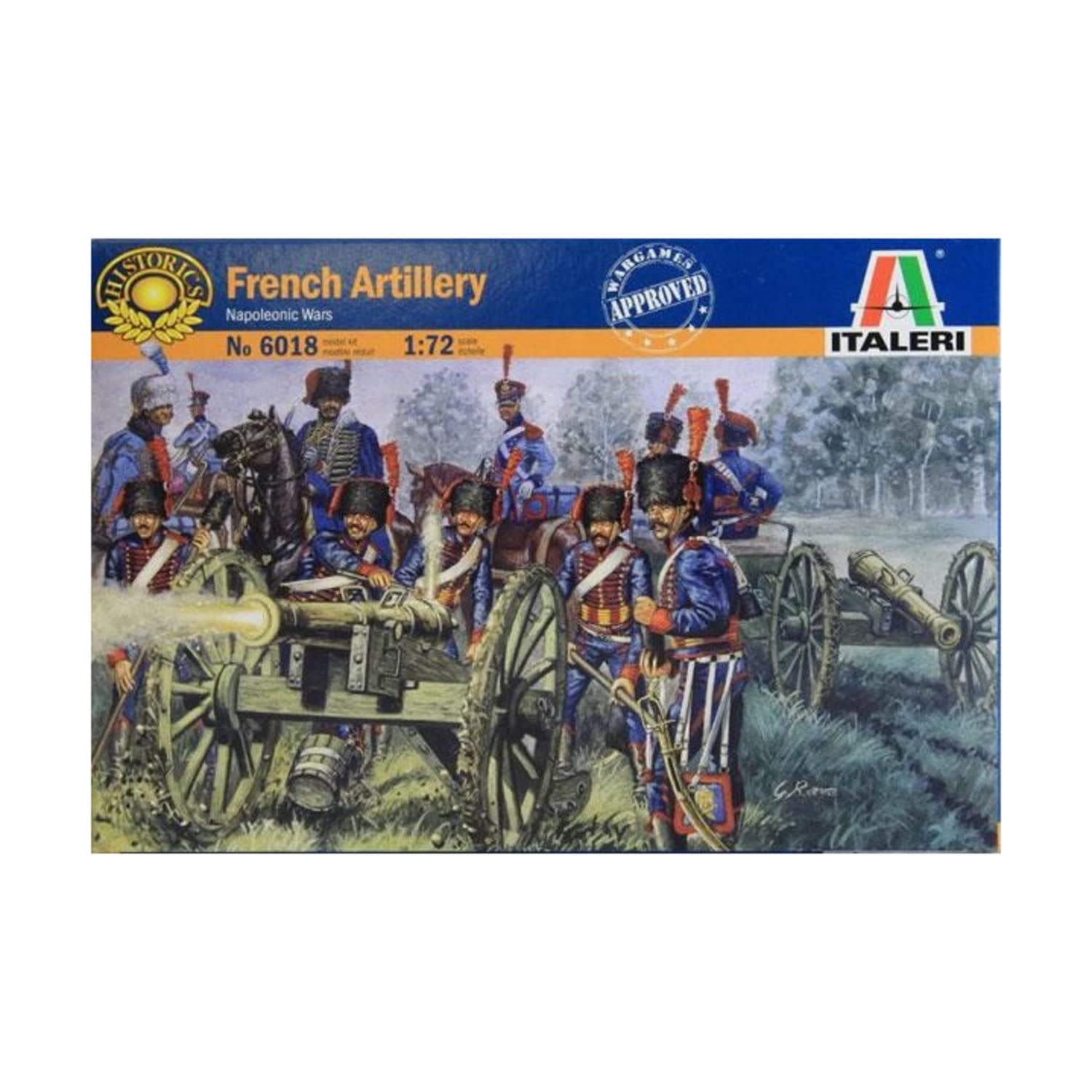 italeri-i6018-maquette-figurines-artillerie-de-la-garde-fran-aise-chelle-1-72 image 1
