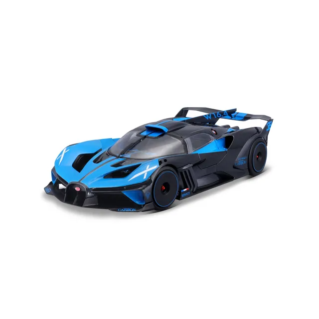 bburago-bugatti-bolide-1-18-bleu-et-noir-portes-ouvrantes image 1