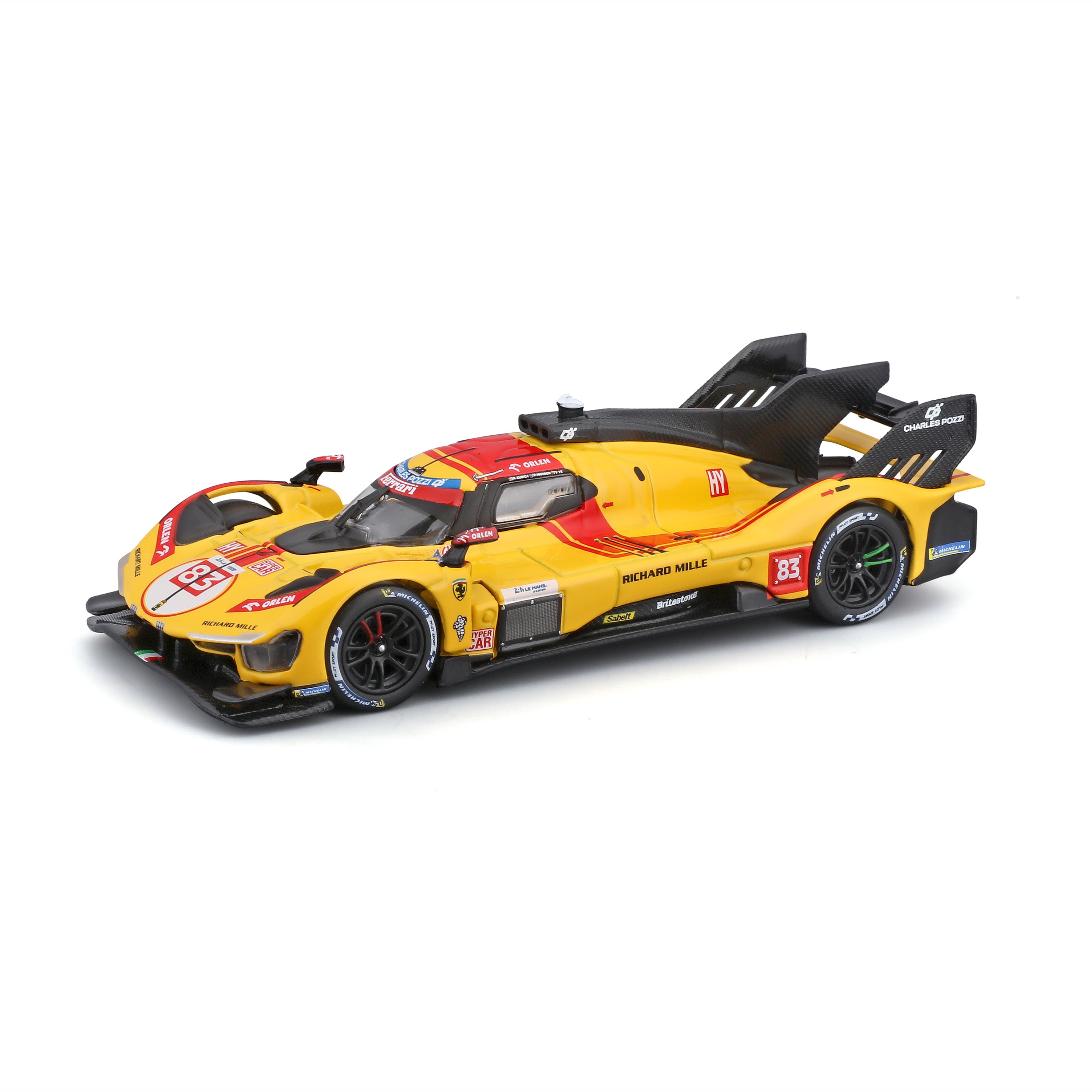 bburago-ferrari-499p-hypercar-83-2025-mod-le-1-43-avec-vitrine image 5