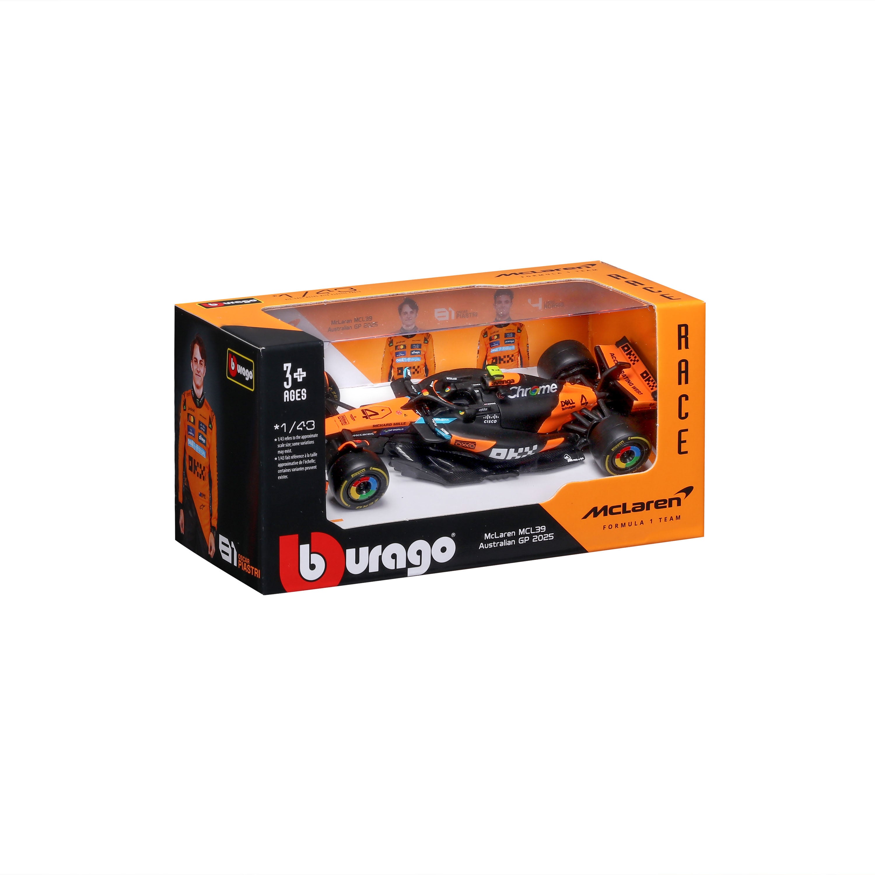 bburago-mclaren-f1-mcl39-2025-4-lando-norris-1-43 image 2