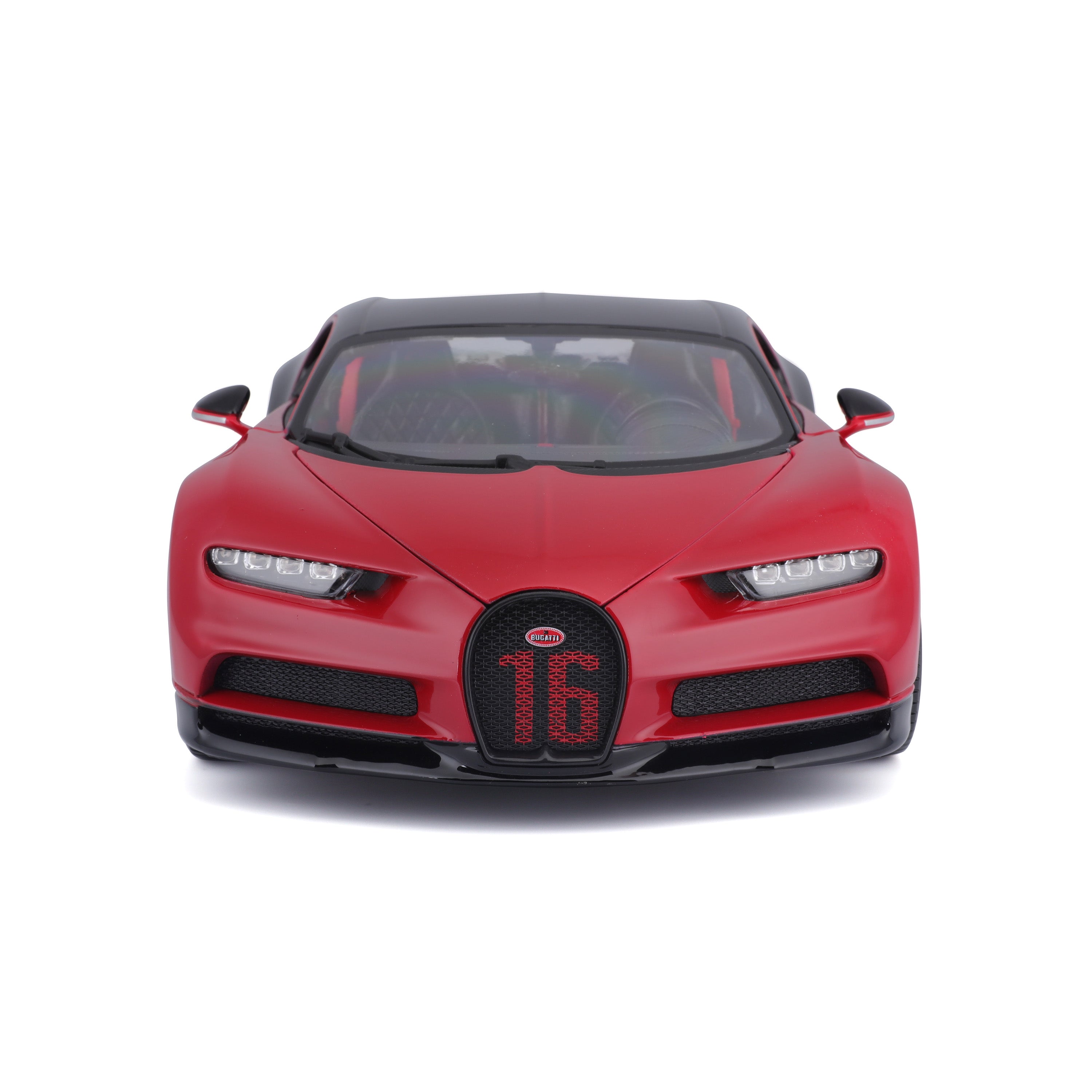 bburago-bugatti-chiron-sport-1-18-supercar-miniature-diecast-rouge-et-noir image 6