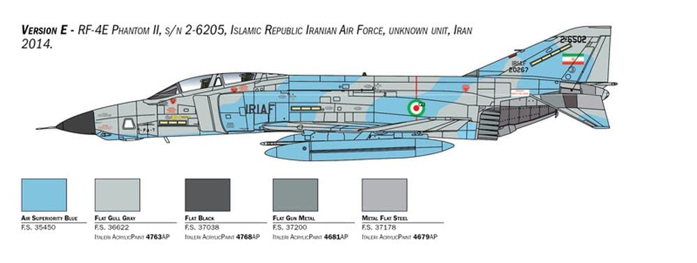 italeri-2818-rf-4e-phantom-ii-1-48-kit-maquette-avion-reconnaissance image 8
