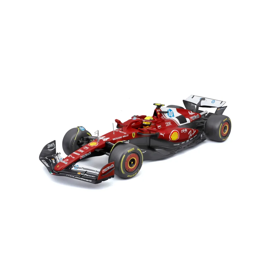 bburago-ferrari-sf-25-44-lewis-hamilton-f1-2025-voiture-miniature-diecast-1-18 image 1