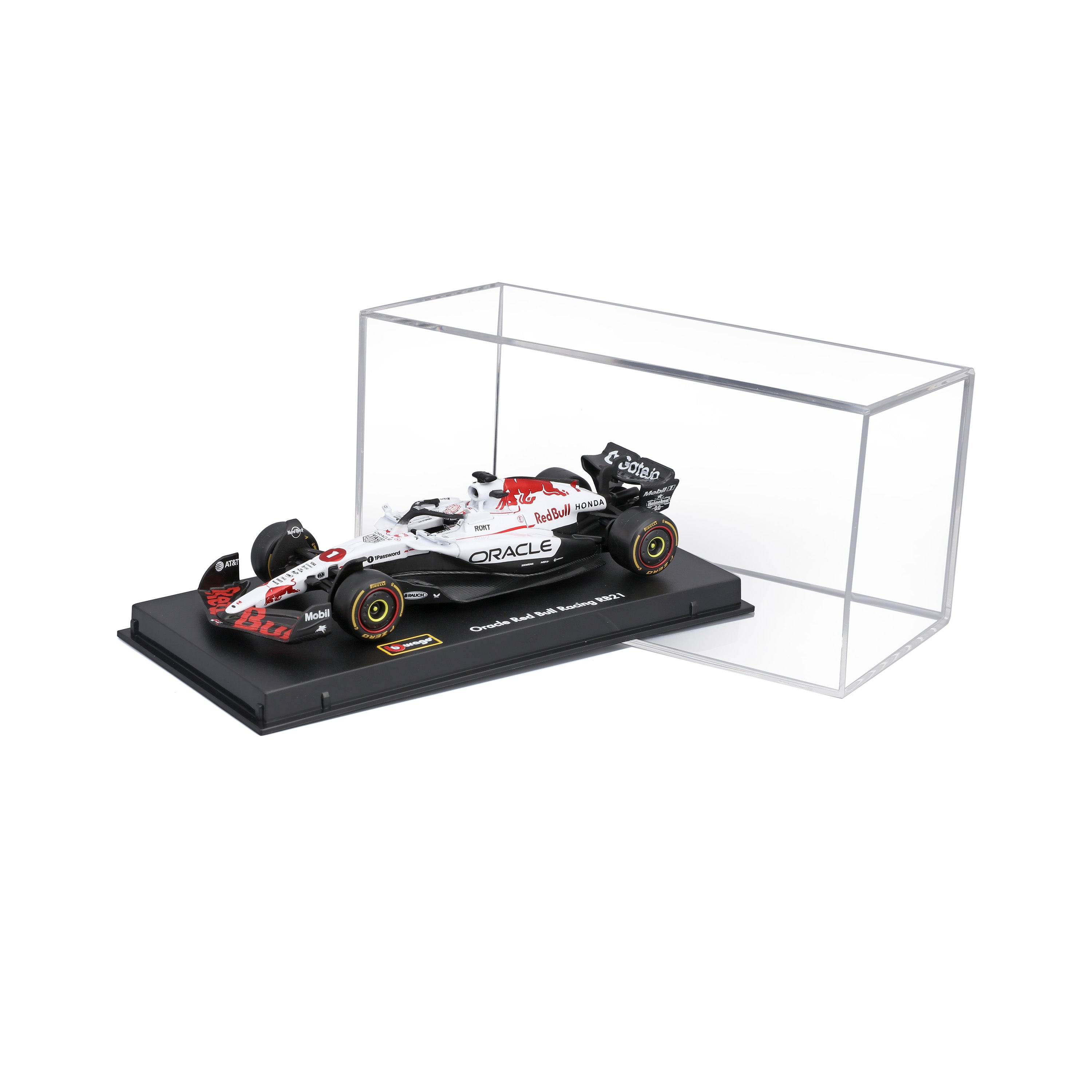 bburago-f1-red-bull-racing-rb21-japon-2025-1-verstappen-1-43-avec-vitrine image 1