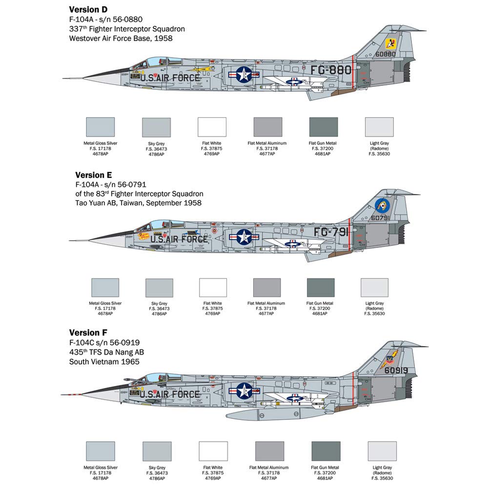 italeri-f-104a-c-starfighter-maquette-avion-assembler image 3