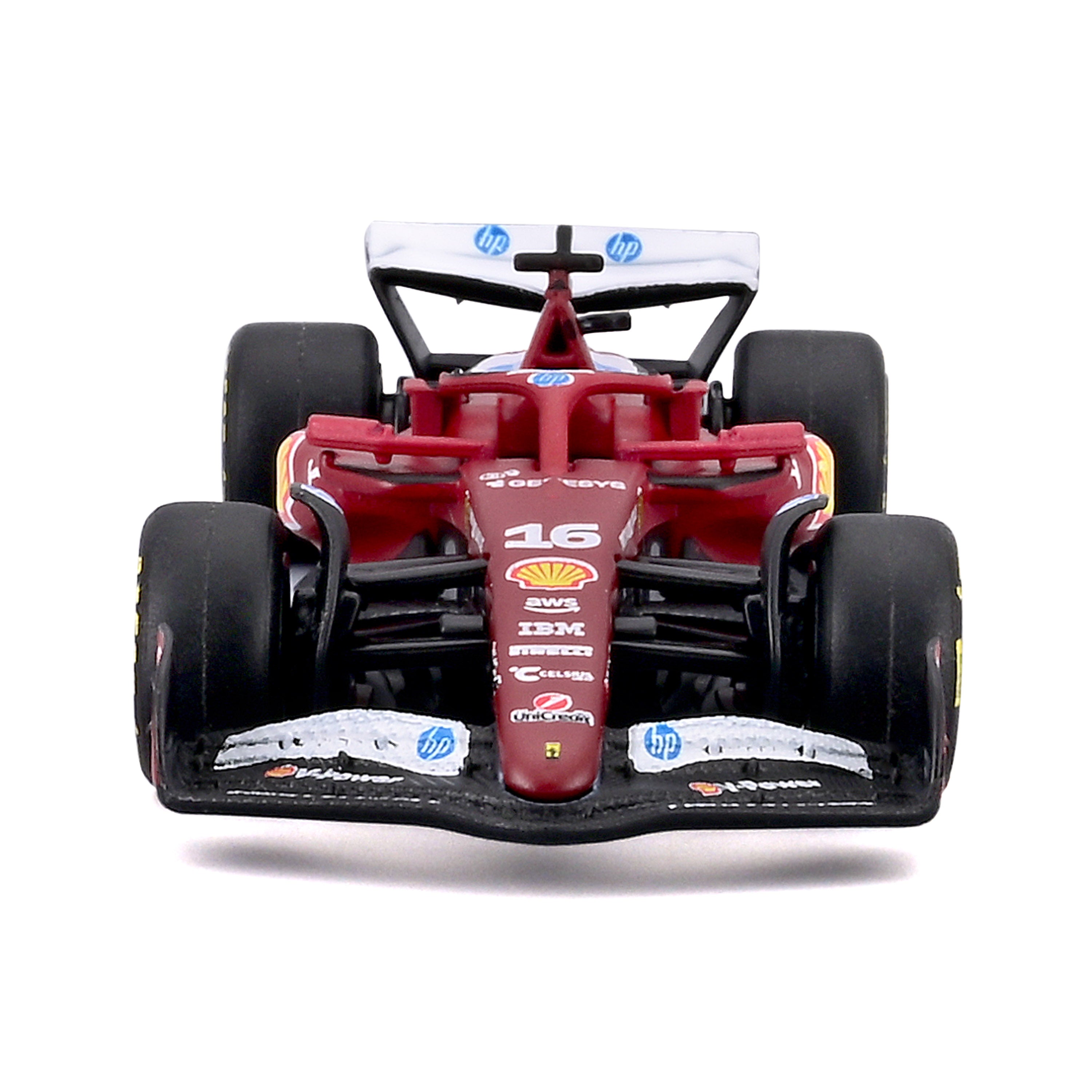 bburago-ferrari-sf-25-16-charles-leclerc-1-64-avec-vitrine image 3
