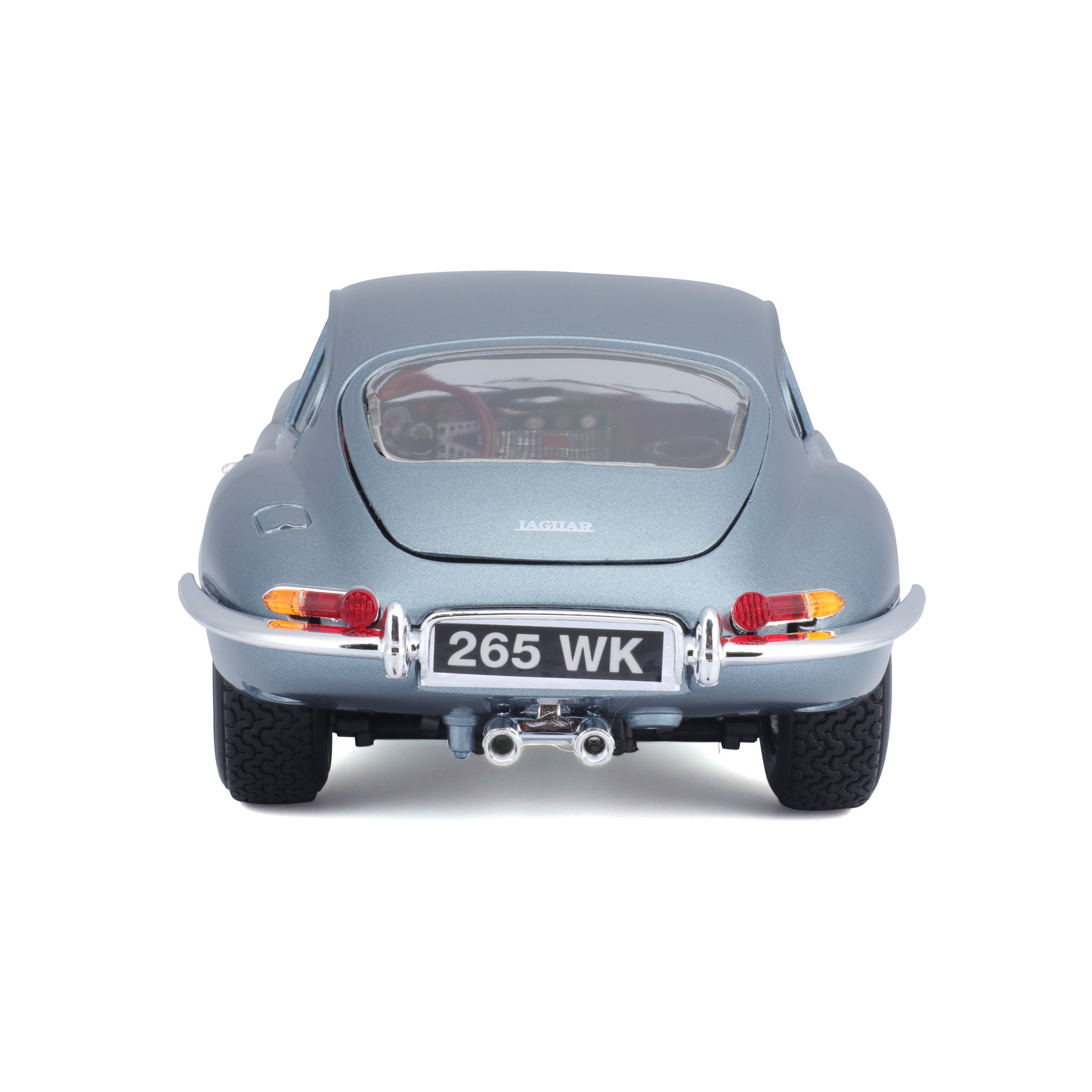bburago-jaguar-e-type-coup-1-18-bleu-azur-m-tallis-ouvrants image 4