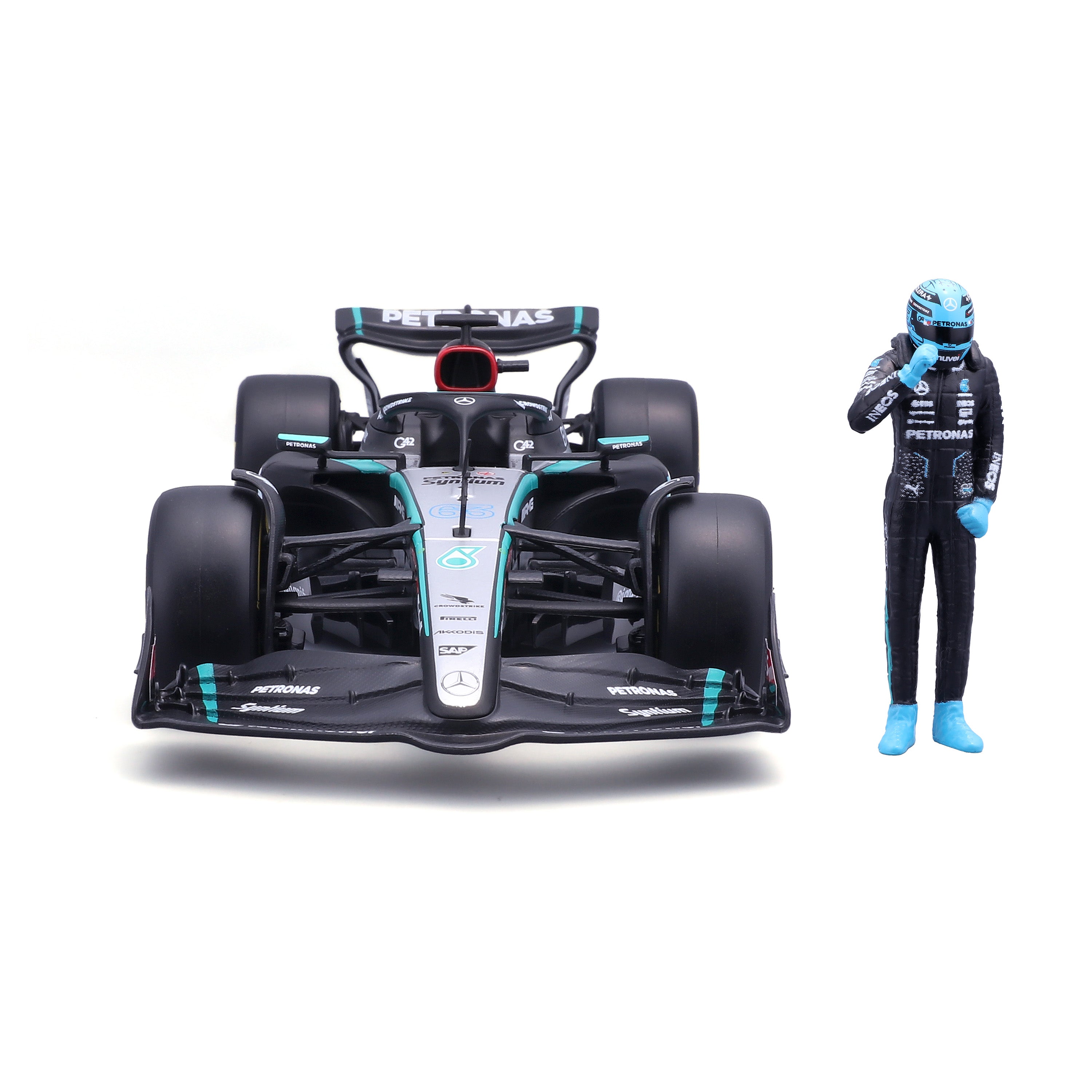 bburago-mercedes-amg-w15-e-performance-2024-63-russell-1-24-avec-pilote image 3