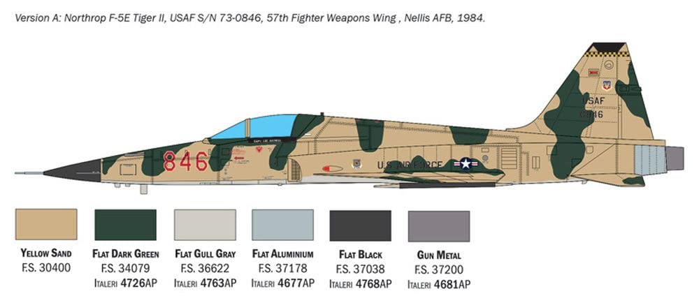 italeri-2827s-northrop-f-5e-tiger-ii-kit-maquette-avion-1-48 image 4