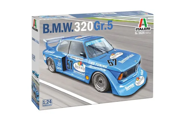 italeri-3626s-bmw-320-gr-5-maquette-voiture-1-24-monter image 1
