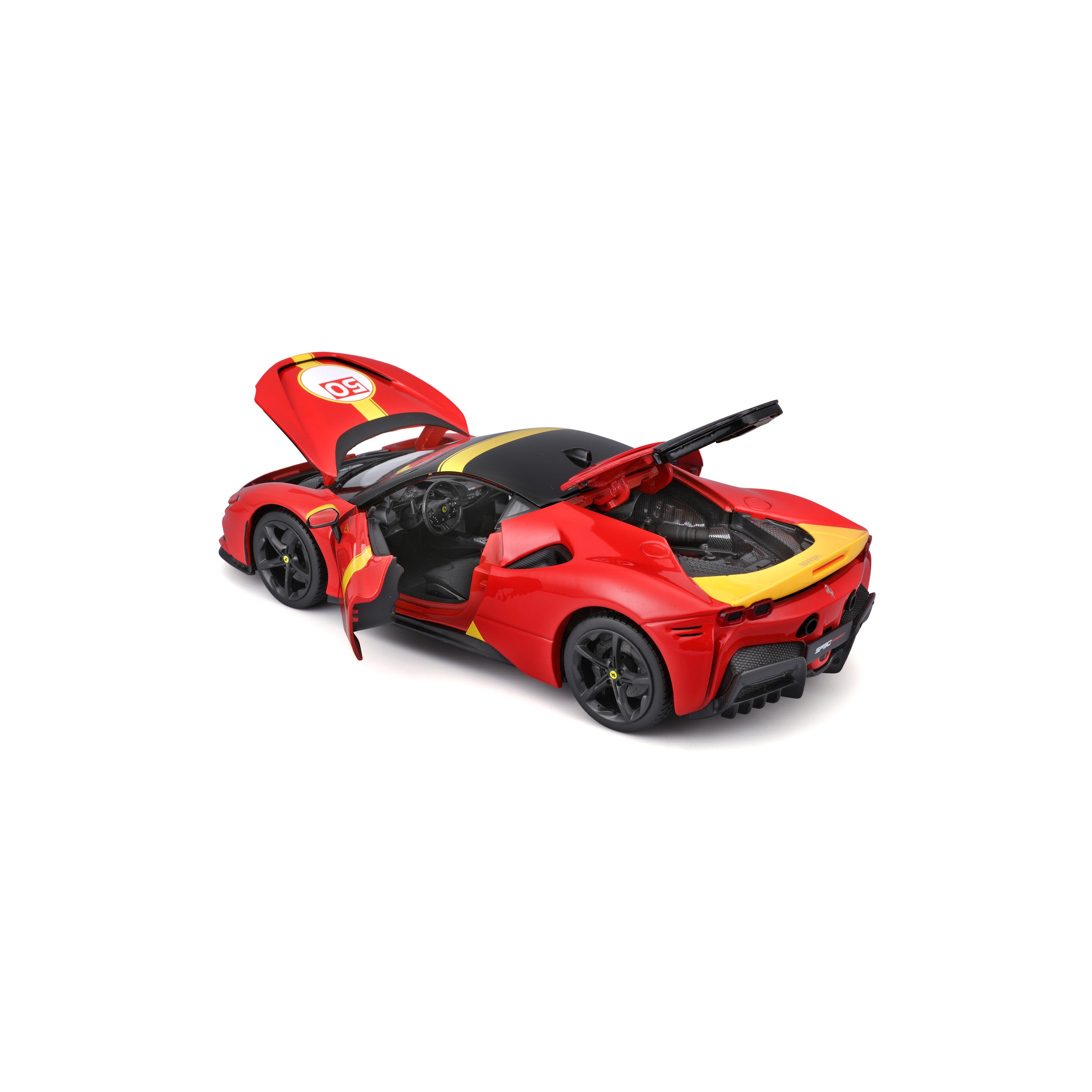 bburago-ferrari-sf90-stradale-assetto-fiorano-le-mans-voiture-miniature-1-18 image 8