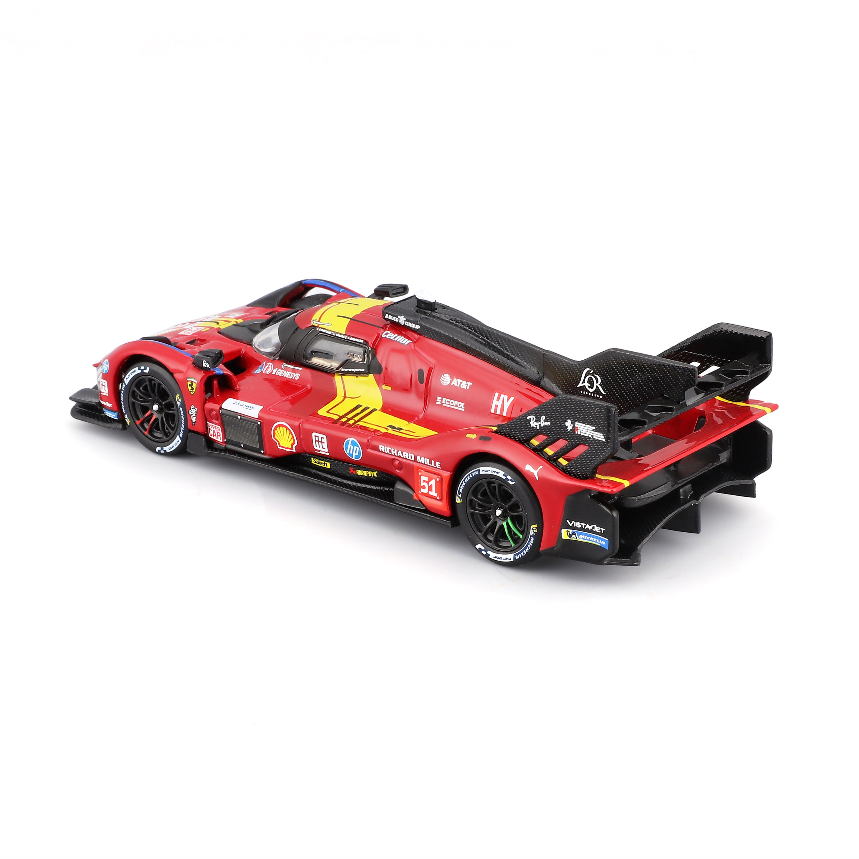 bburago-ferrari-499p-n-51-le-mans-2025-lmh-1-43-avec-vitrine image 6