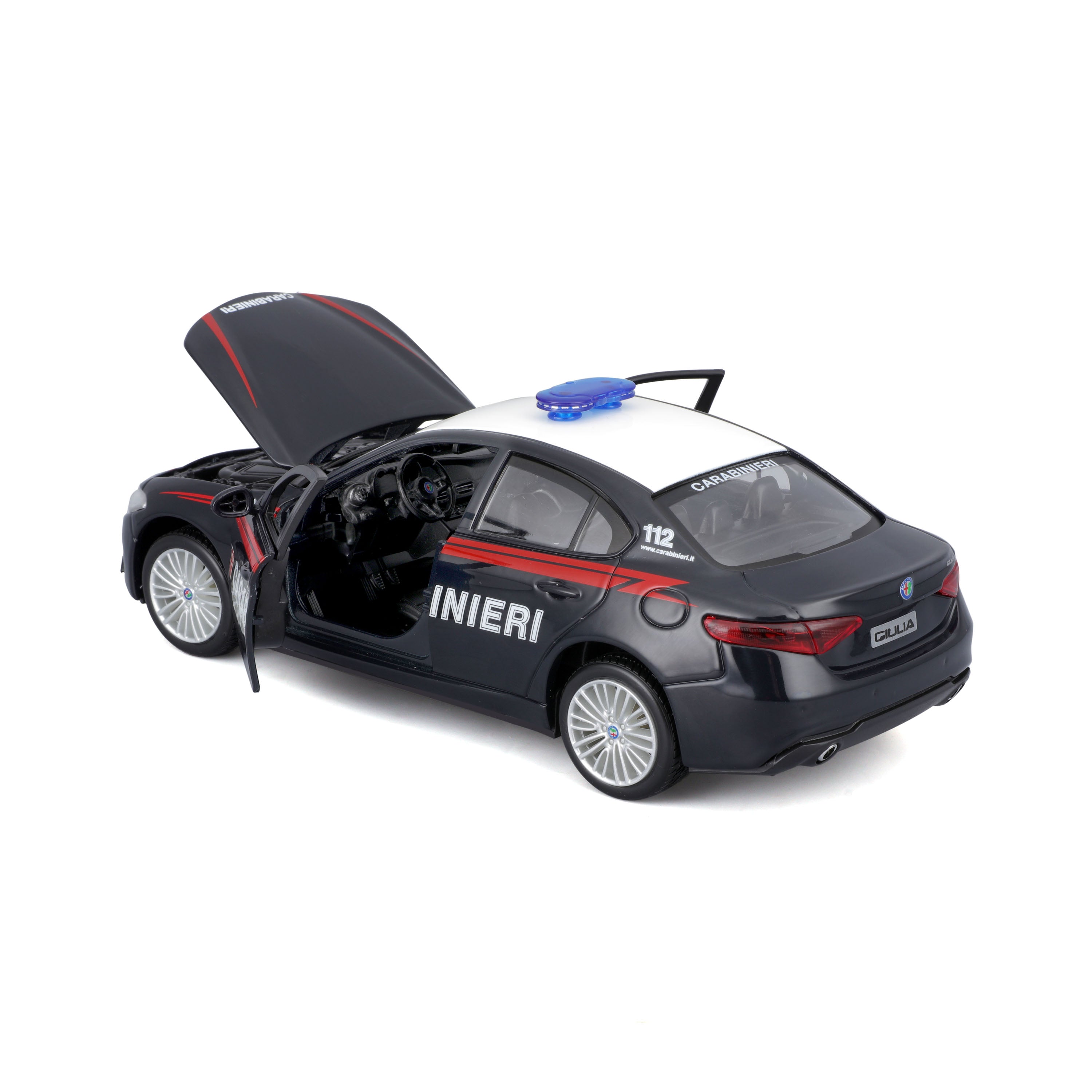 bburago-alfa-romeo-giulia-carabinieri-1-24-kit-de-montage-36-pi-ces image 4