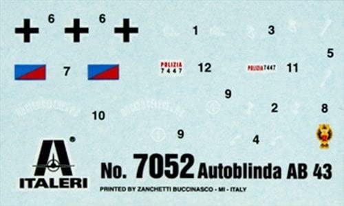 italeri-7052-autoblinda-ab43-1-72-maquette-char image 5