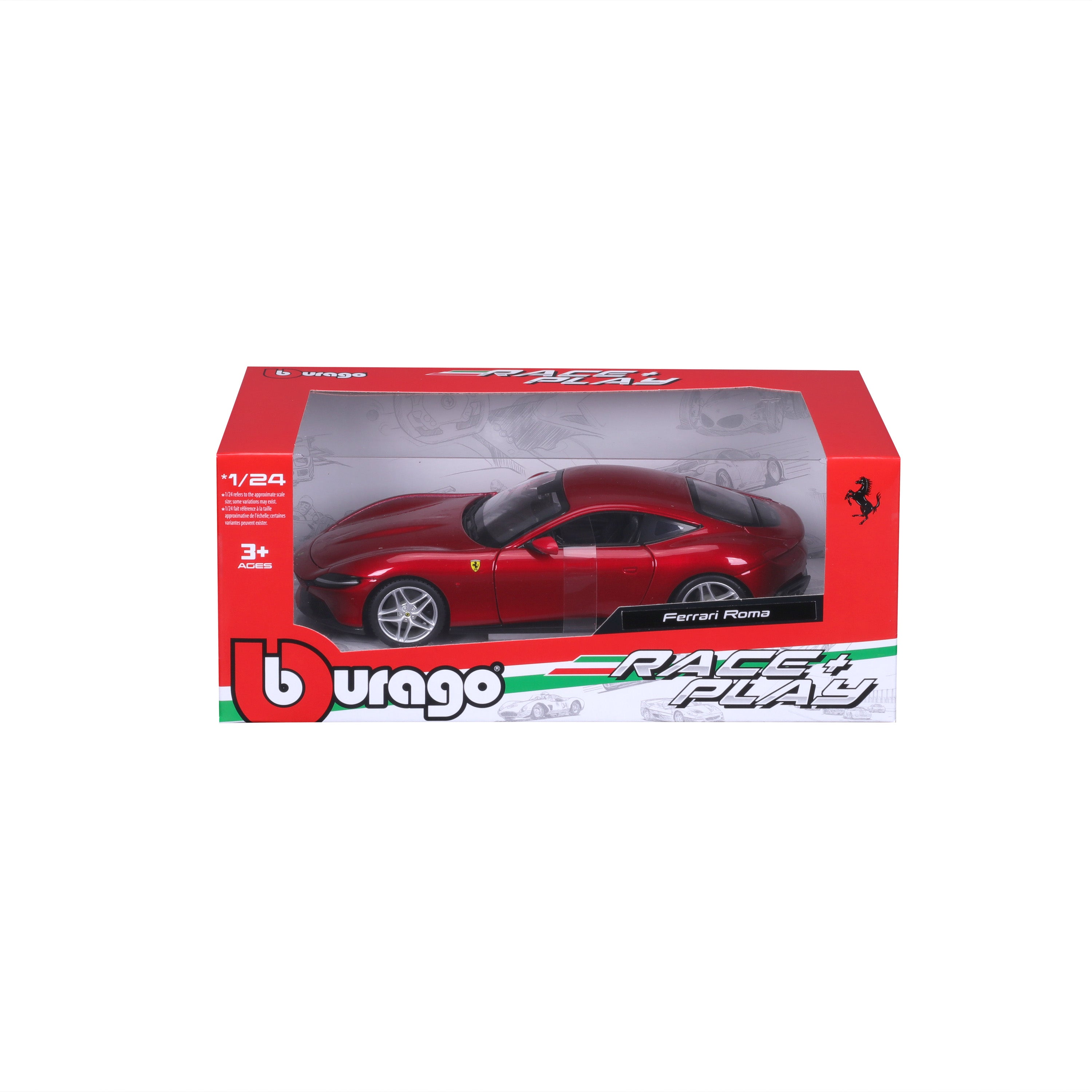 bburago-ferrari-roma-race-play-1-24-rouge image 2