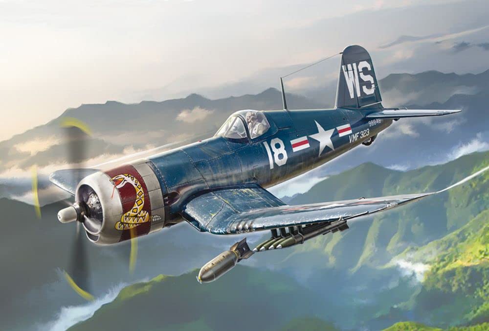 italeri-1453-f4u-4-corsair-korean-war-1-72-maquette-avion-monter image 2