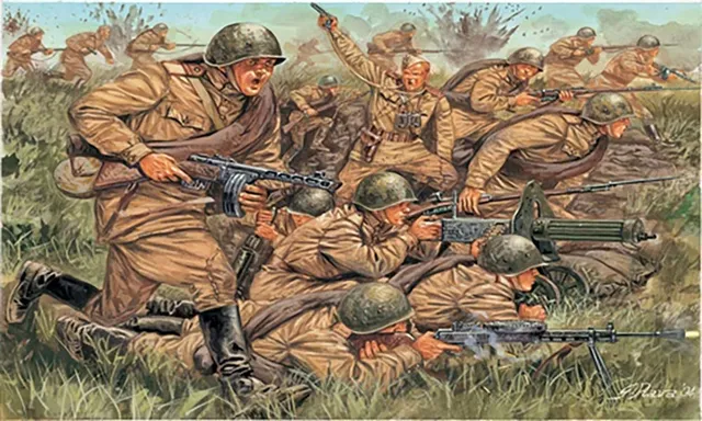 italeri-i6057-figurine-infanterie-russe-1-72-maquette-plastique-assembler image 1