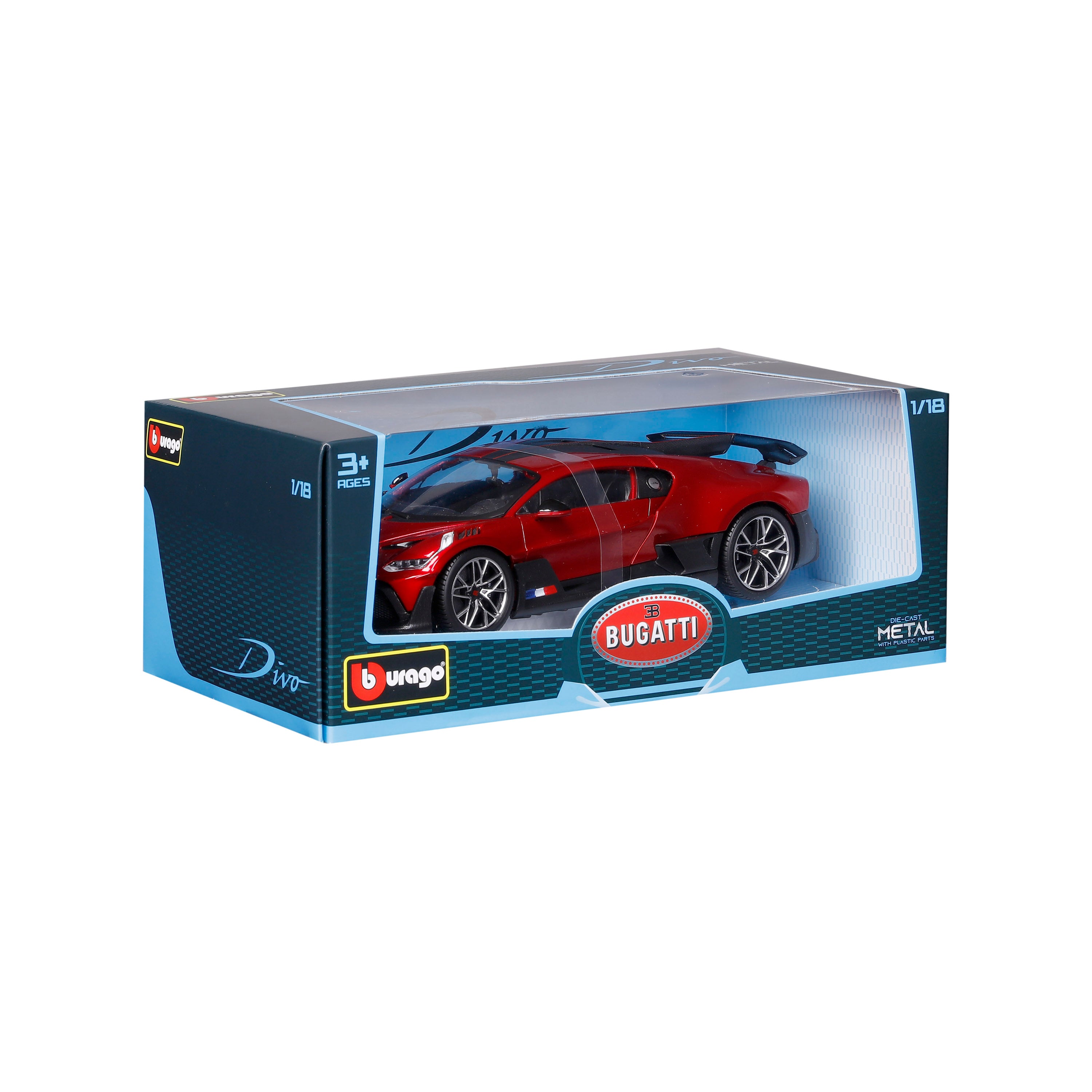 bburago-bugatti-divo-1-18-rouge-miniature-signature-ouvrante image 2