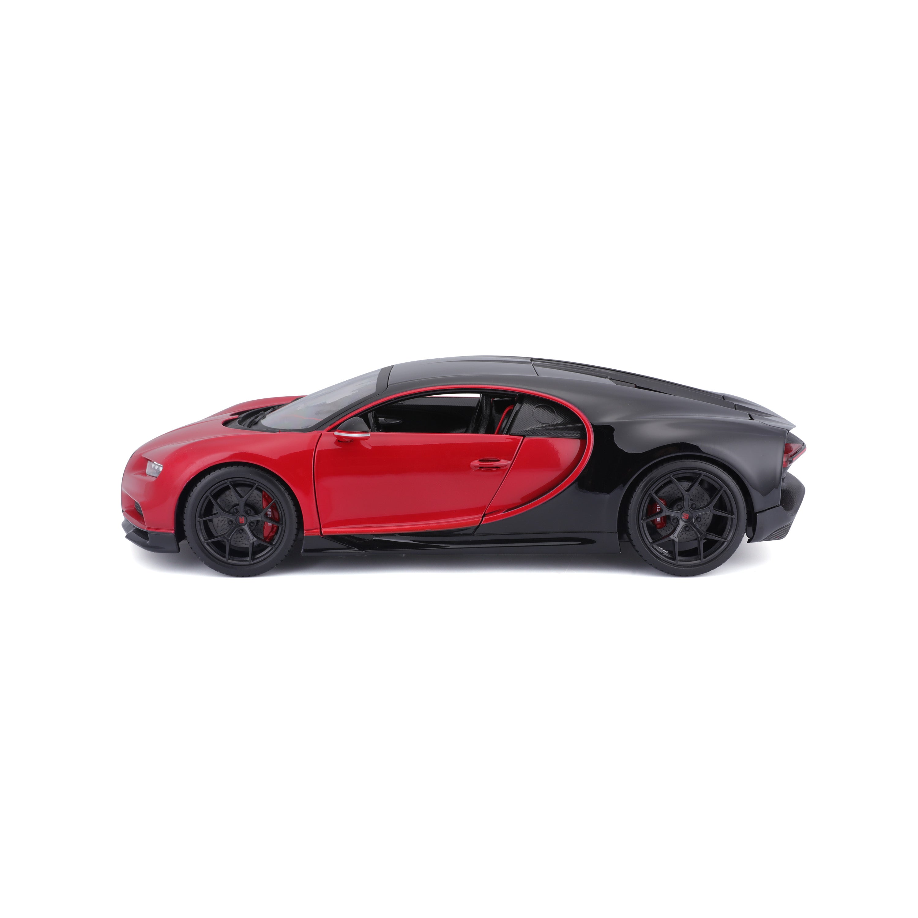 bburago-bugatti-chiron-sport-1-18-supercar-miniature-diecast-rouge-et-noir image 5
