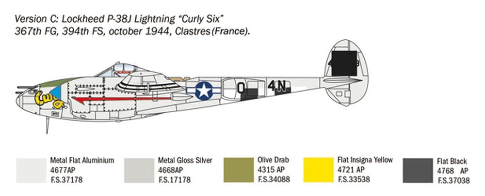 italeri-p-38j-lightning-1-72-maquette-avion image 6