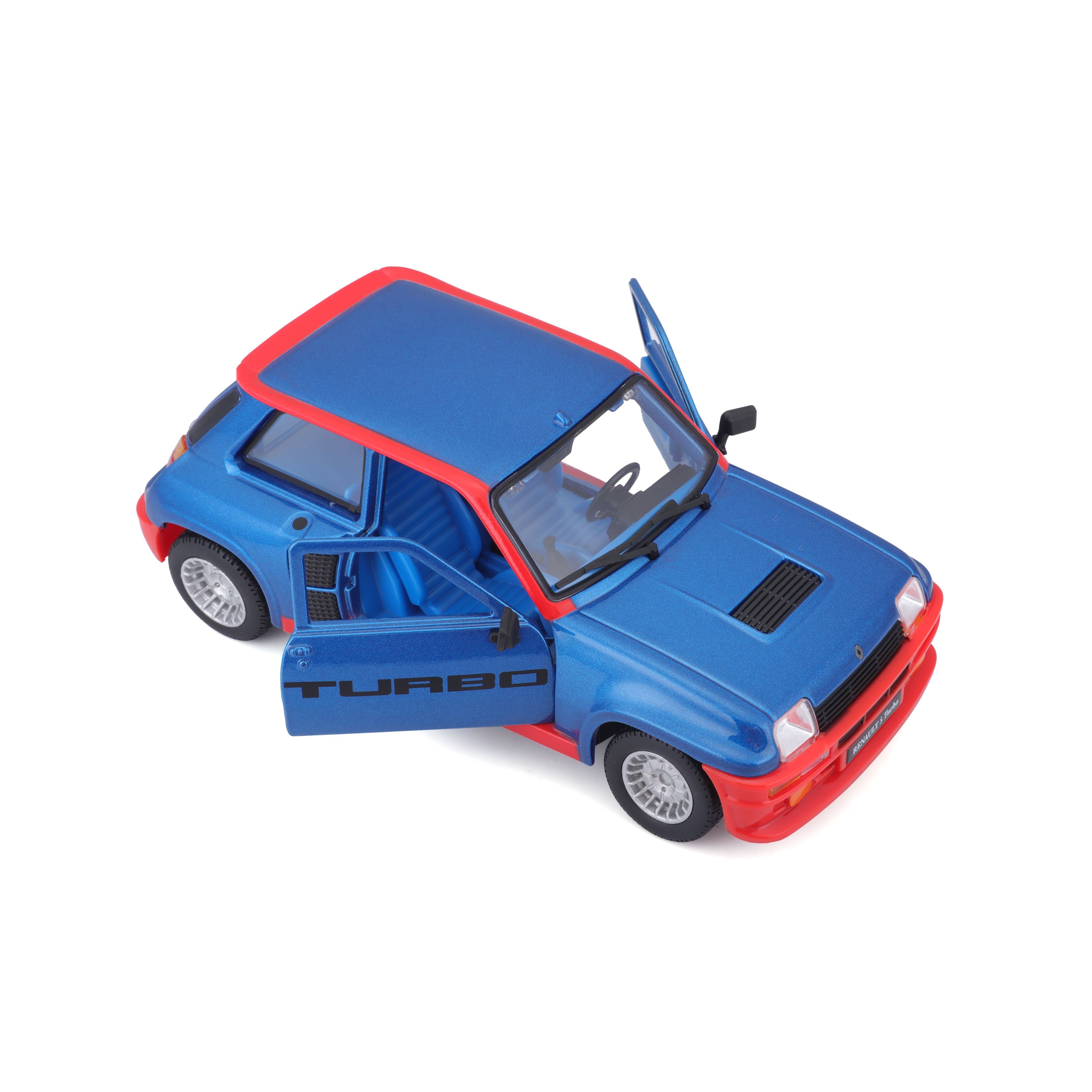 bburago-renault-5-turbo-1-24-bleu-rouge image 4